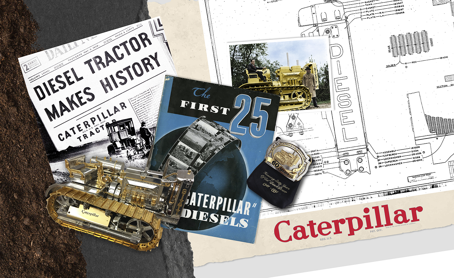 The Diesel Sixty was the first commercially successful diesel-powered tractor of its kind. It was officially created under the Caterpillar brand after company founders Best and Holt joined forces.