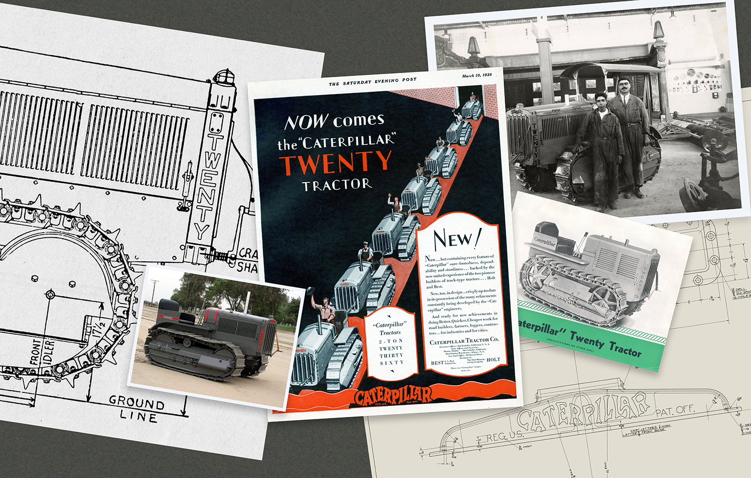 The Caterpillar Twenty was the first Caterpillar tractor not derived from or rebadged from a Holt or Best model. 