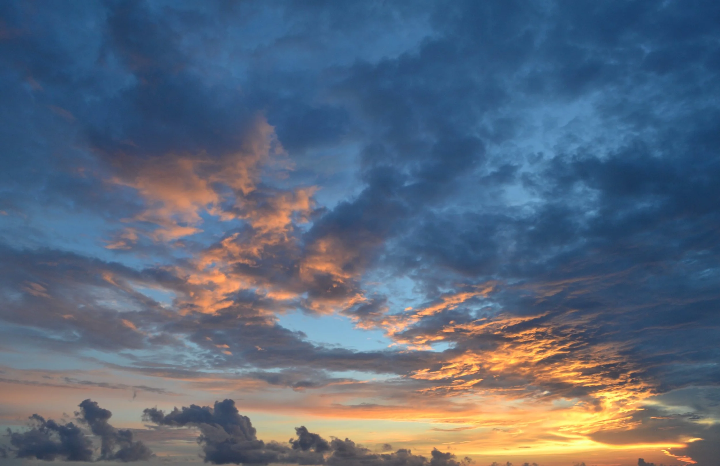 sunset in seaside