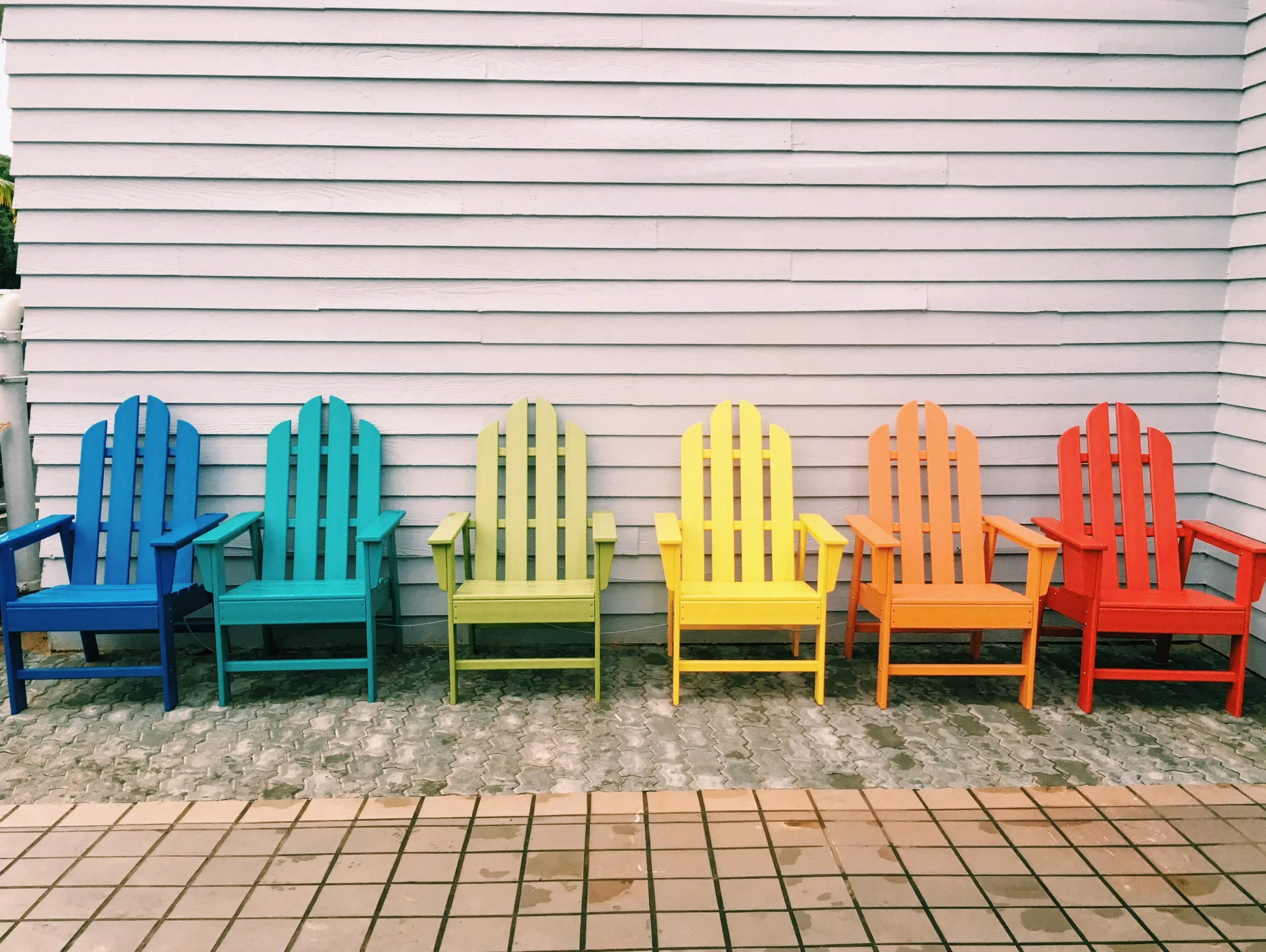 rainbow chairs