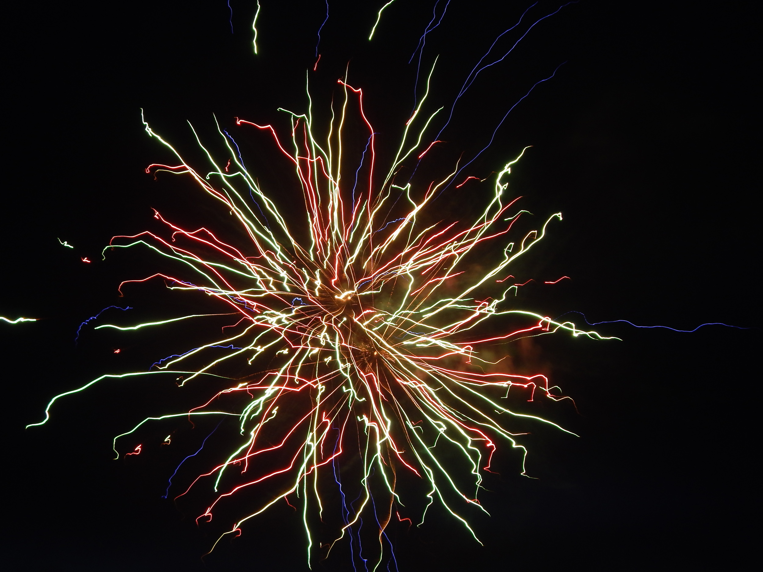 a christmas firework