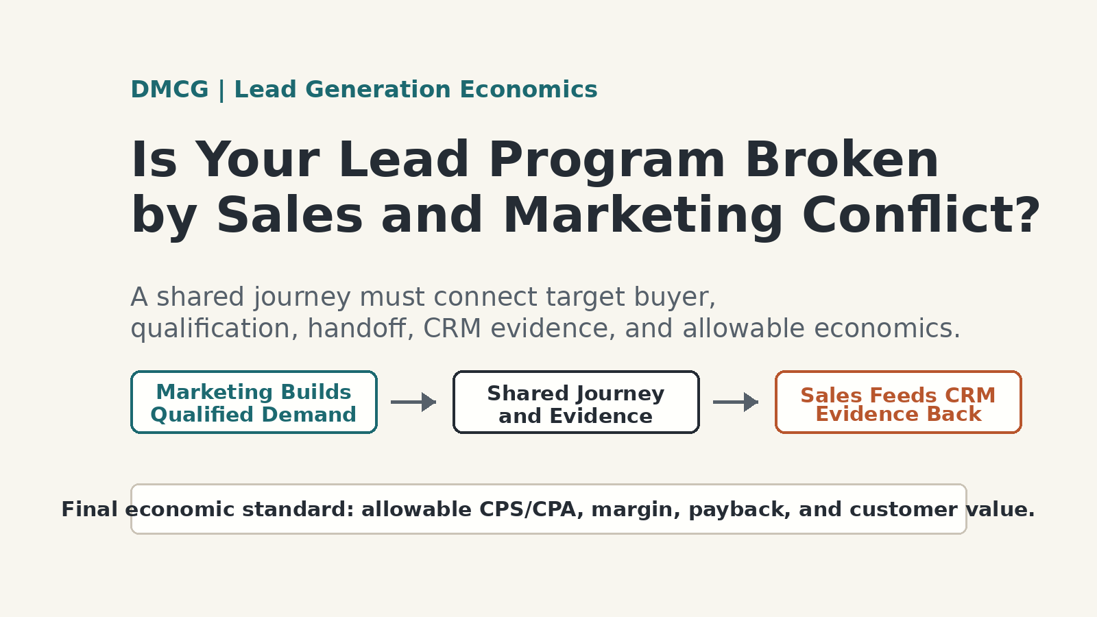 Is Your Lead Program Broken Because of an Internal Sales-and-Marketing War?