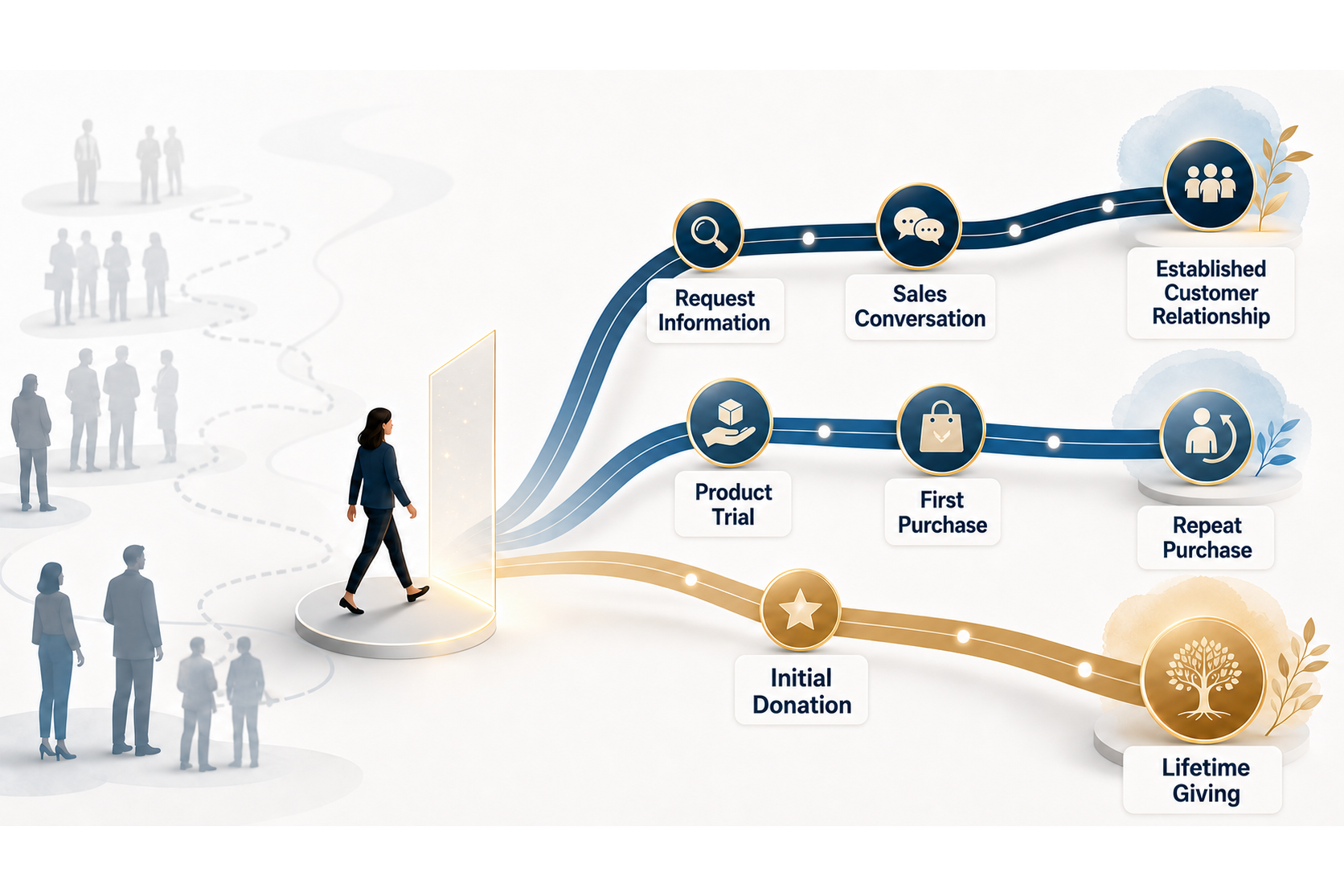 The Customer Journey Begins With the Individual’s First Commitment