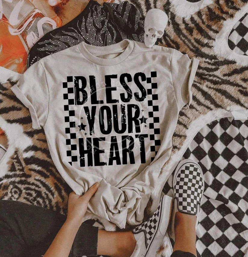 Bless your heart checkered mock.jpeg
