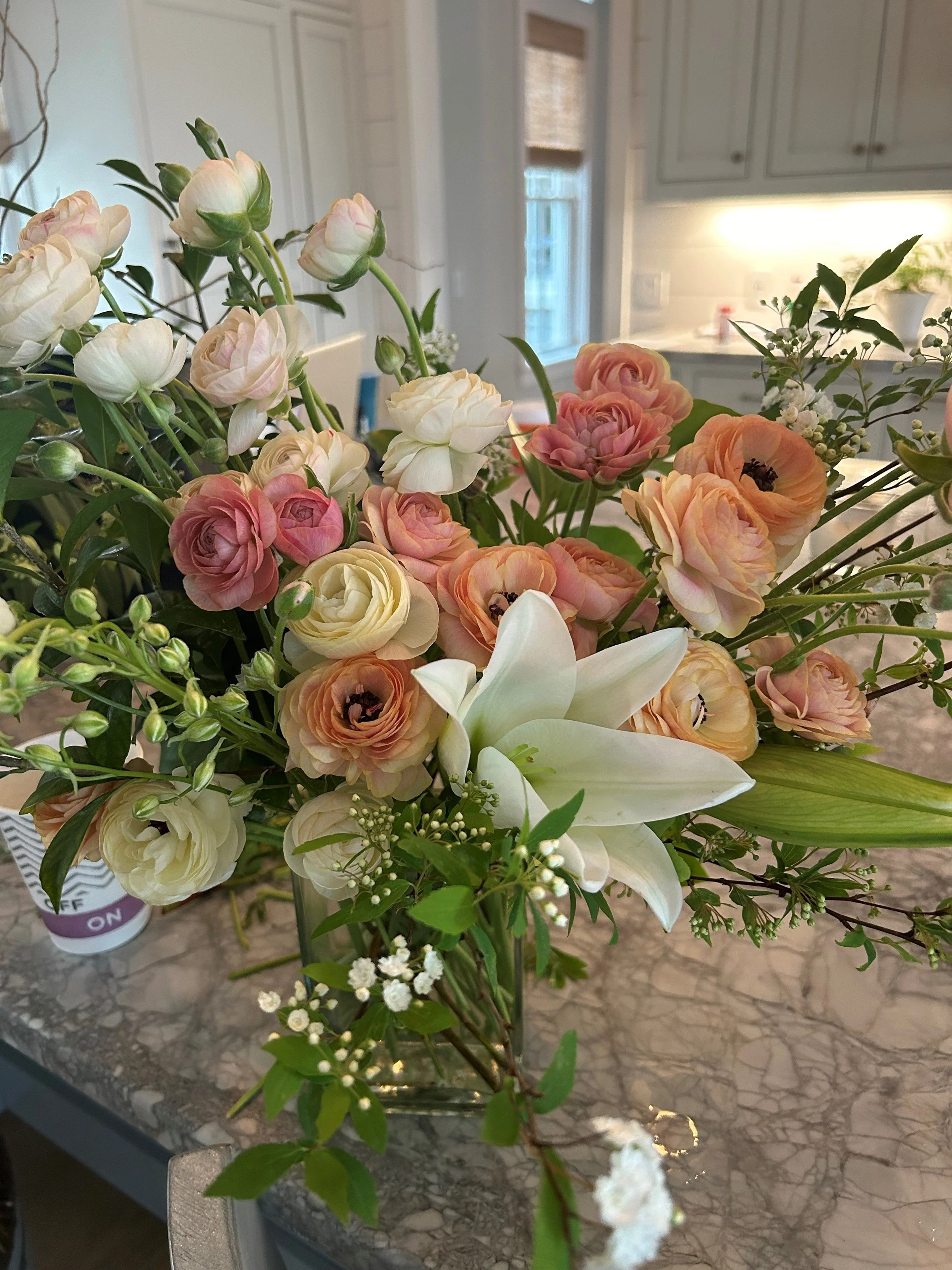 Pink Arrangement for Powder Room.jpg