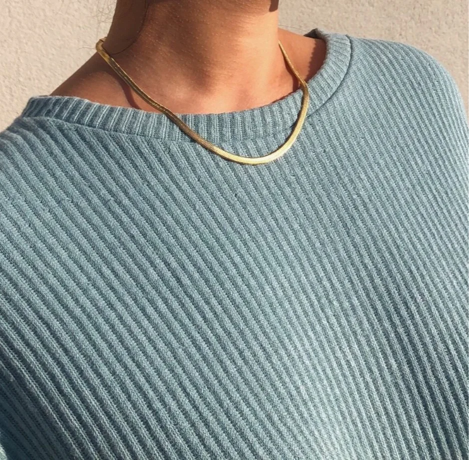 3 Ways to Elevate Any Outfit with a Gold Herringbone Necklace