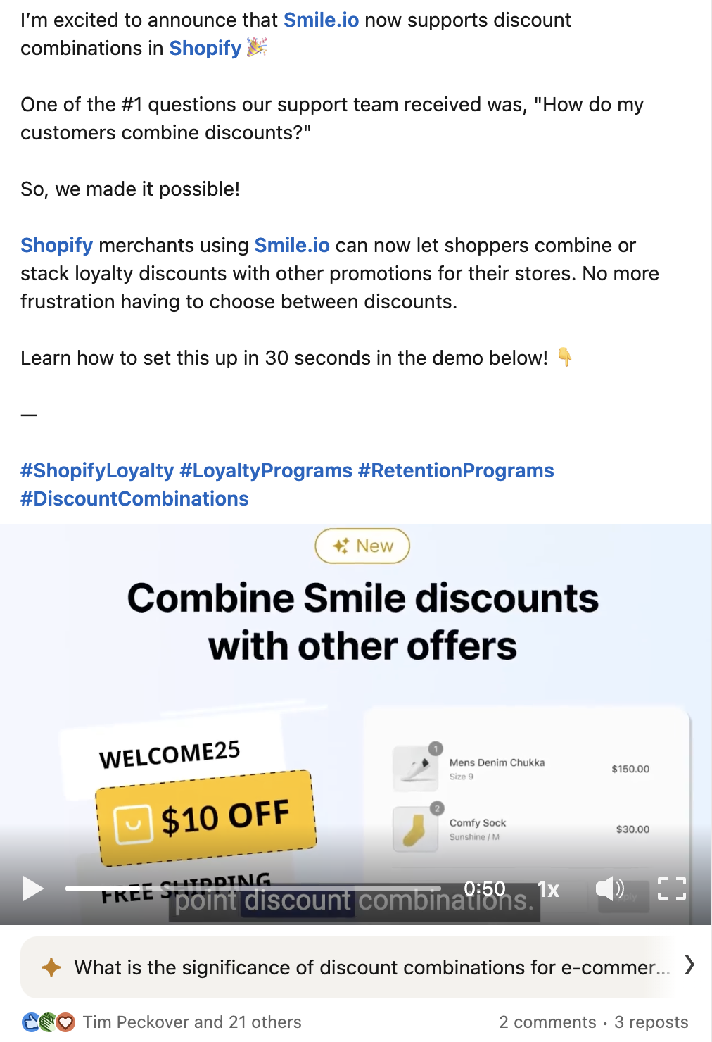 CEO Product Feature Announcement 