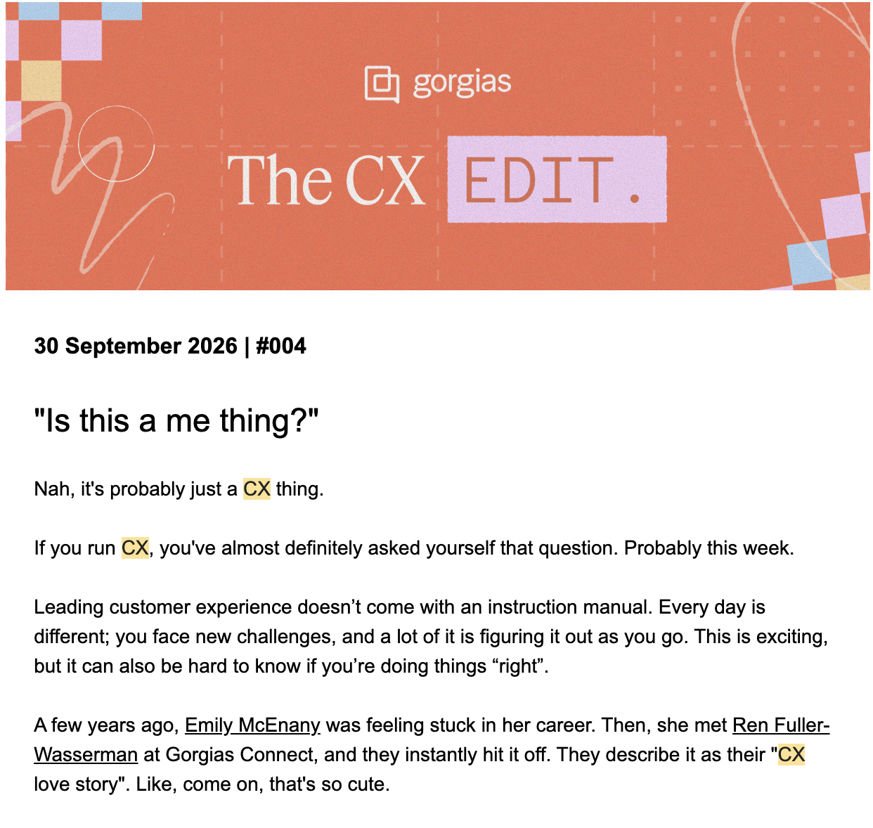 Customer Newsletter