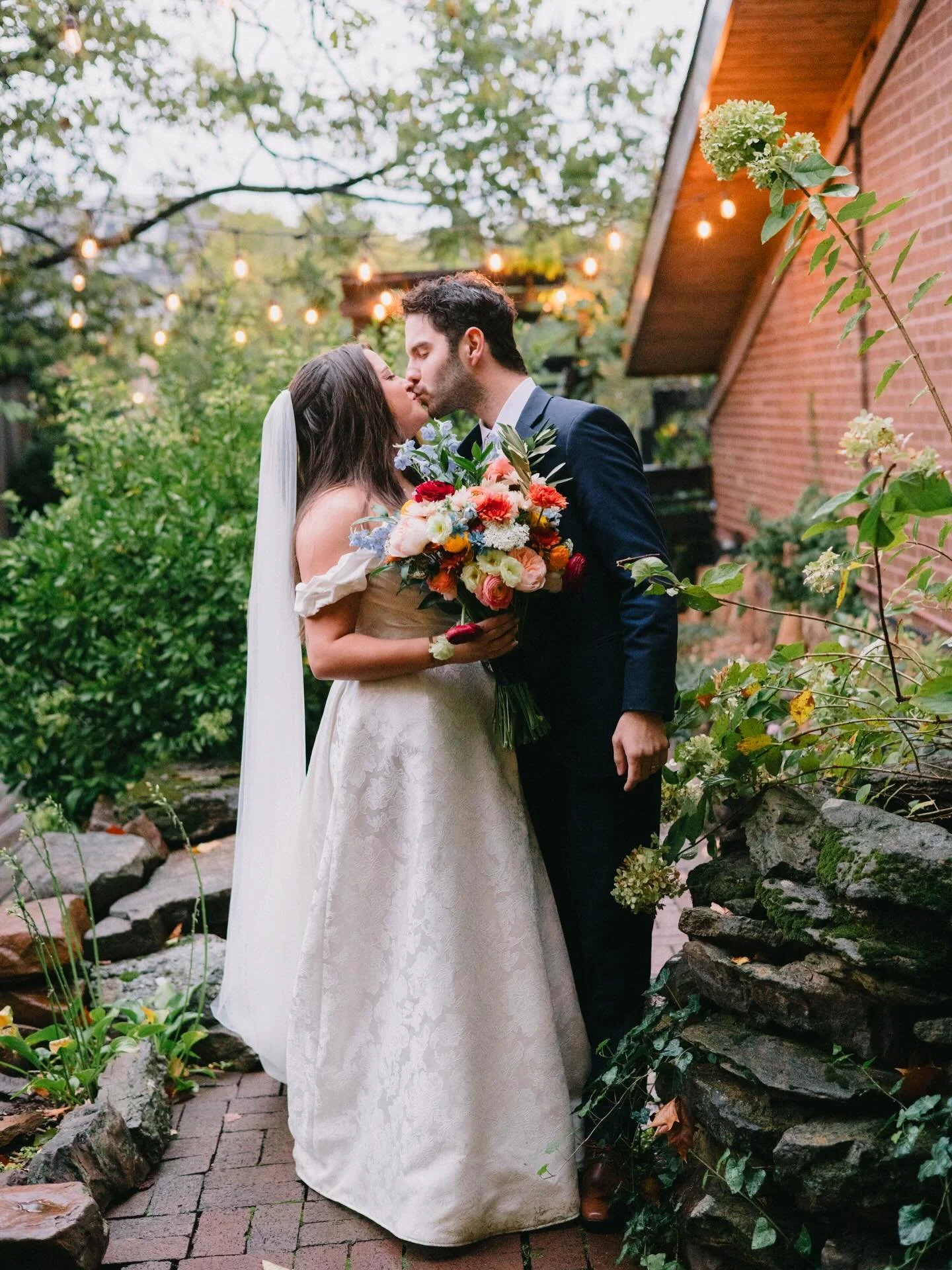 A few from a day straight out of the movies. Darci &amp; Andrew&rsquo;s epic rainy ceremony with big smiles all round. 💙
