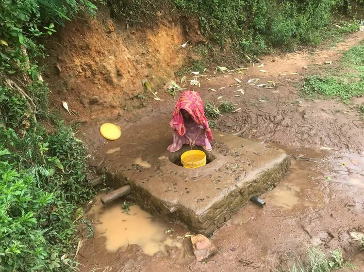 The sole current source of water in Mambo during the dry season.