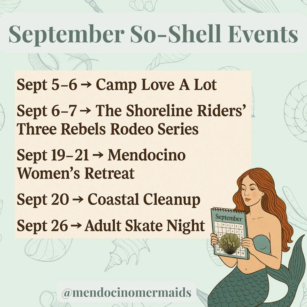 🌊✨ Her Merhana! ✨🌊

We&rsquo;ve had a mermazing summer 🧜&zwj;♀️☀️ and there are still a few more so-shell events to support before we dive into our hibernation phase 💤❄️

Thank you for continuing to support local events &amp; community magic! 💖
