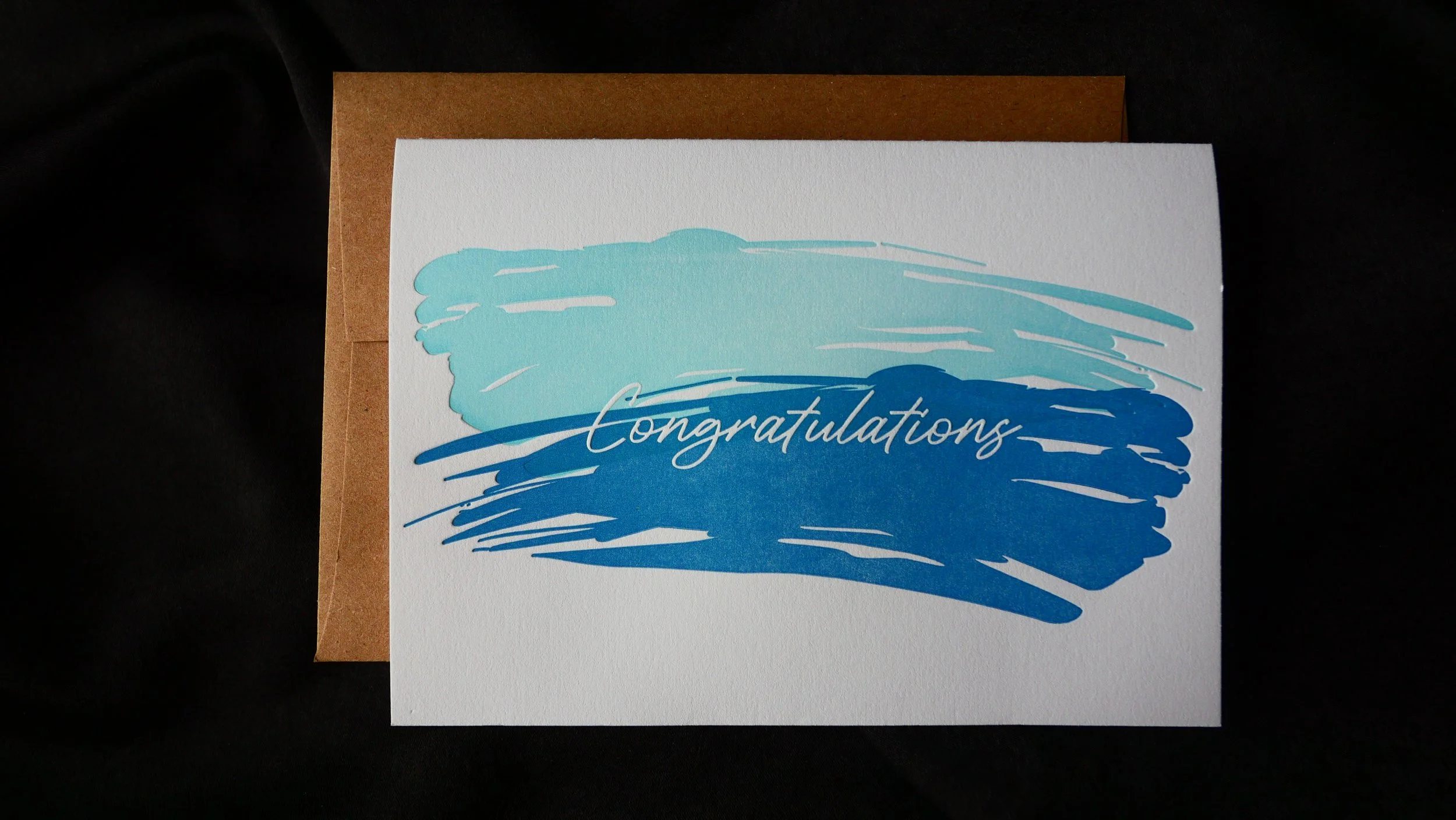 Congratulations - Brushstrokes