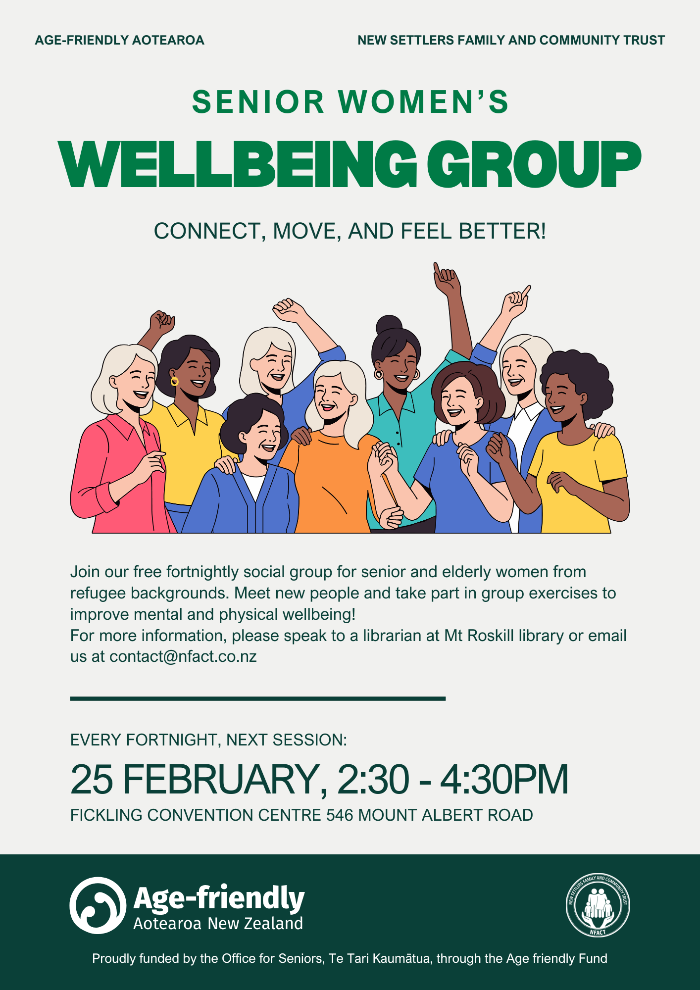 Senior women's wellbeing group