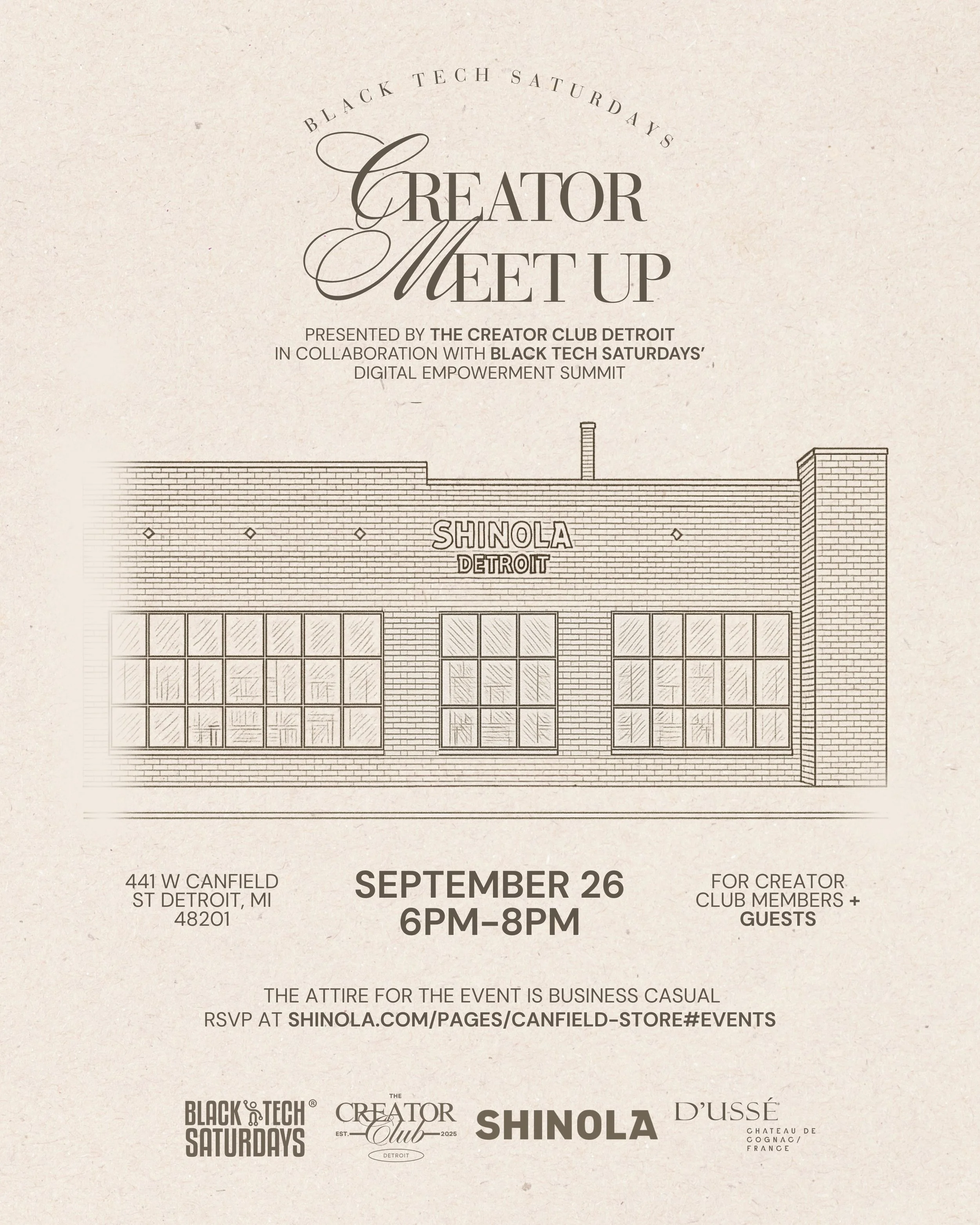 Creator Meet Up | Presented By The Creator Club Detroit