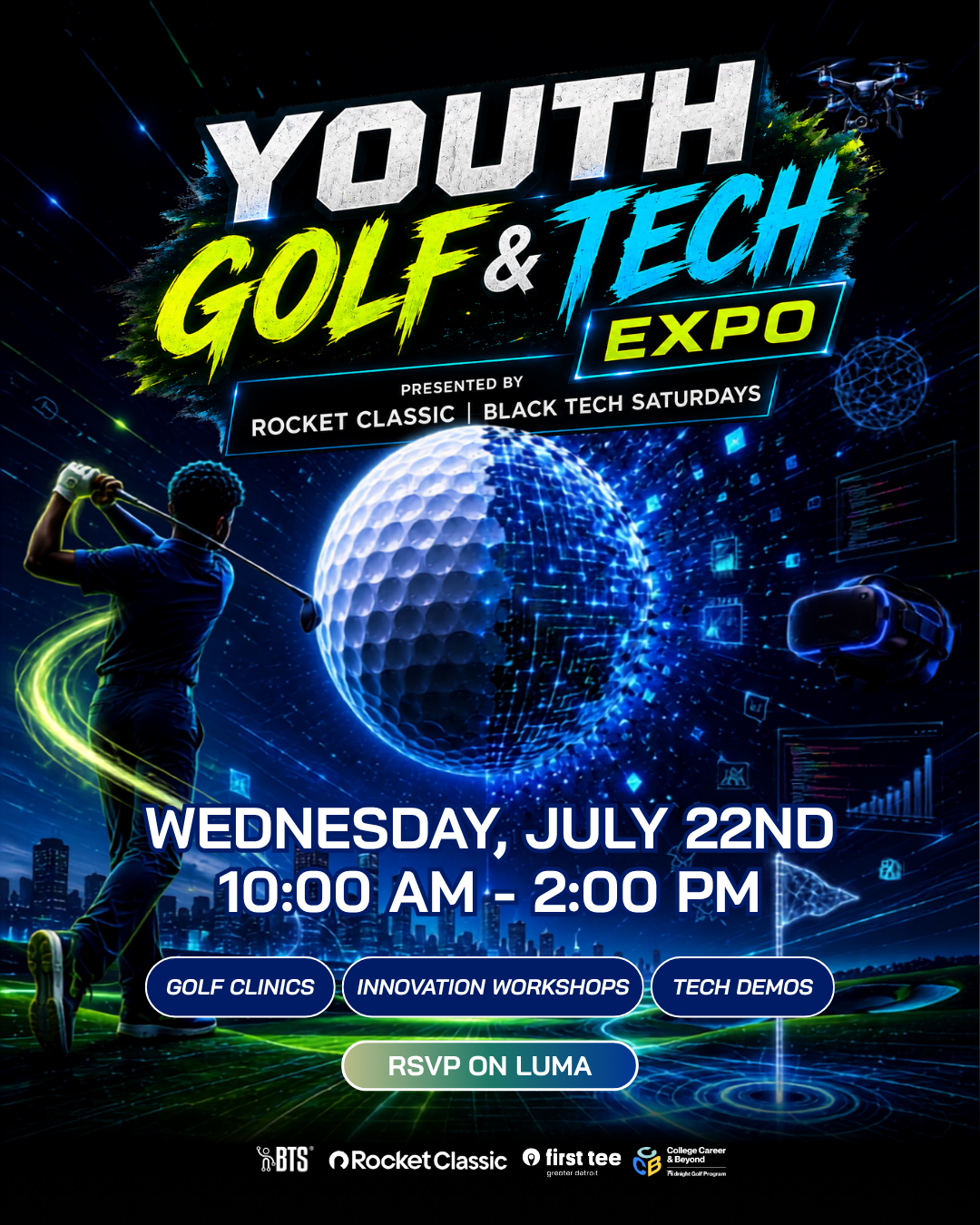 Youth Golf and Tech Expo Presented by Rocket Classic and Black Tech Saturdays