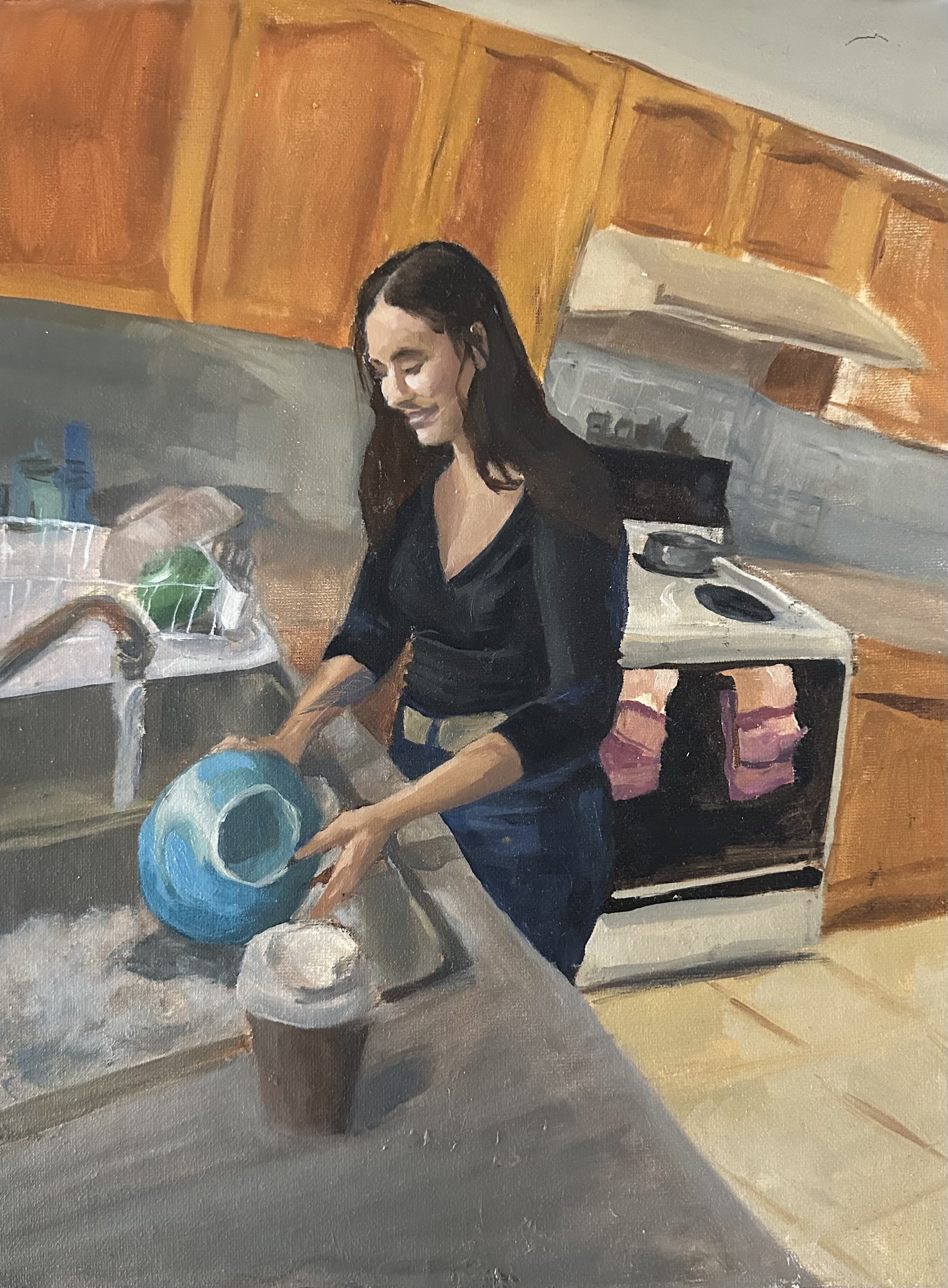 12"x16", oil on canvas paper