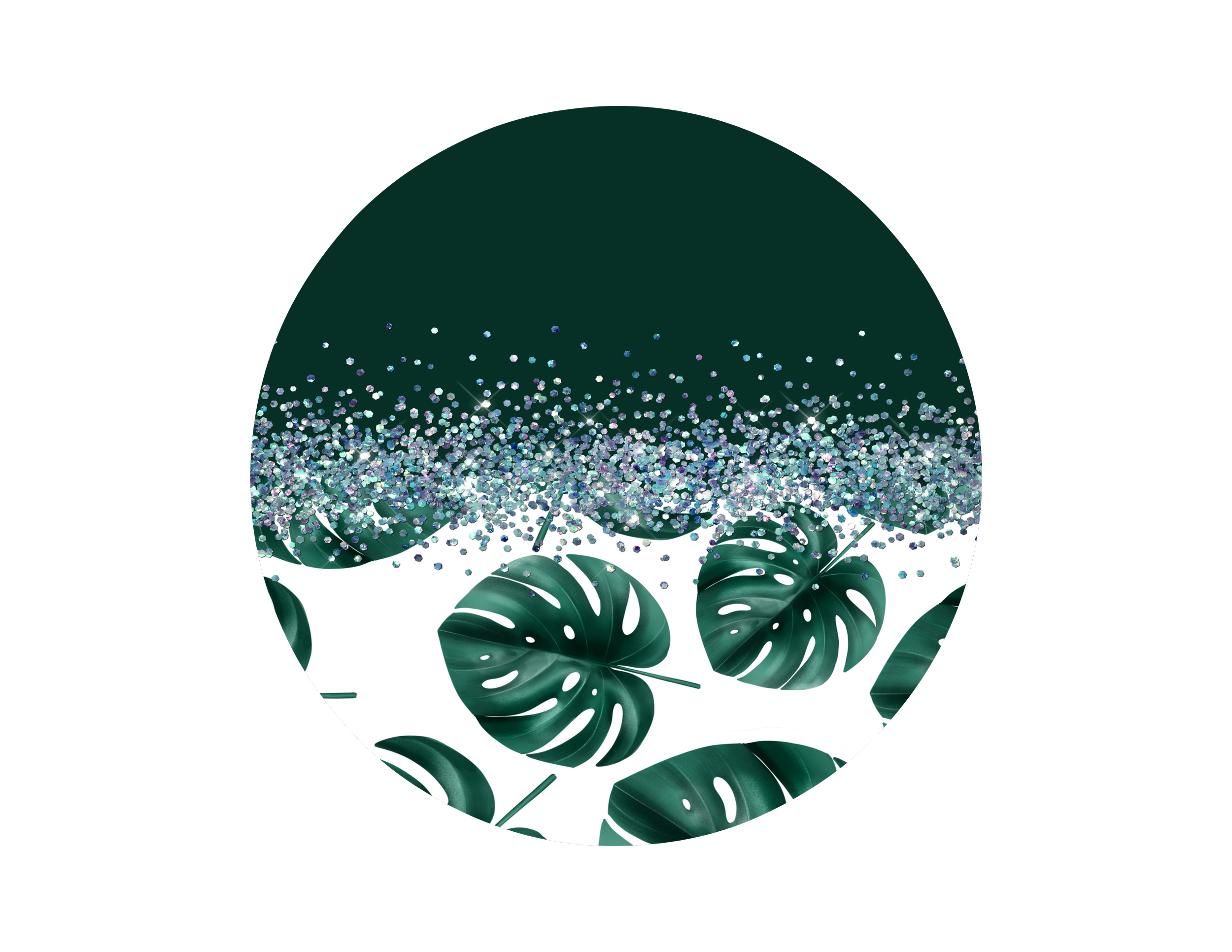 Monstera Gradient Keychain