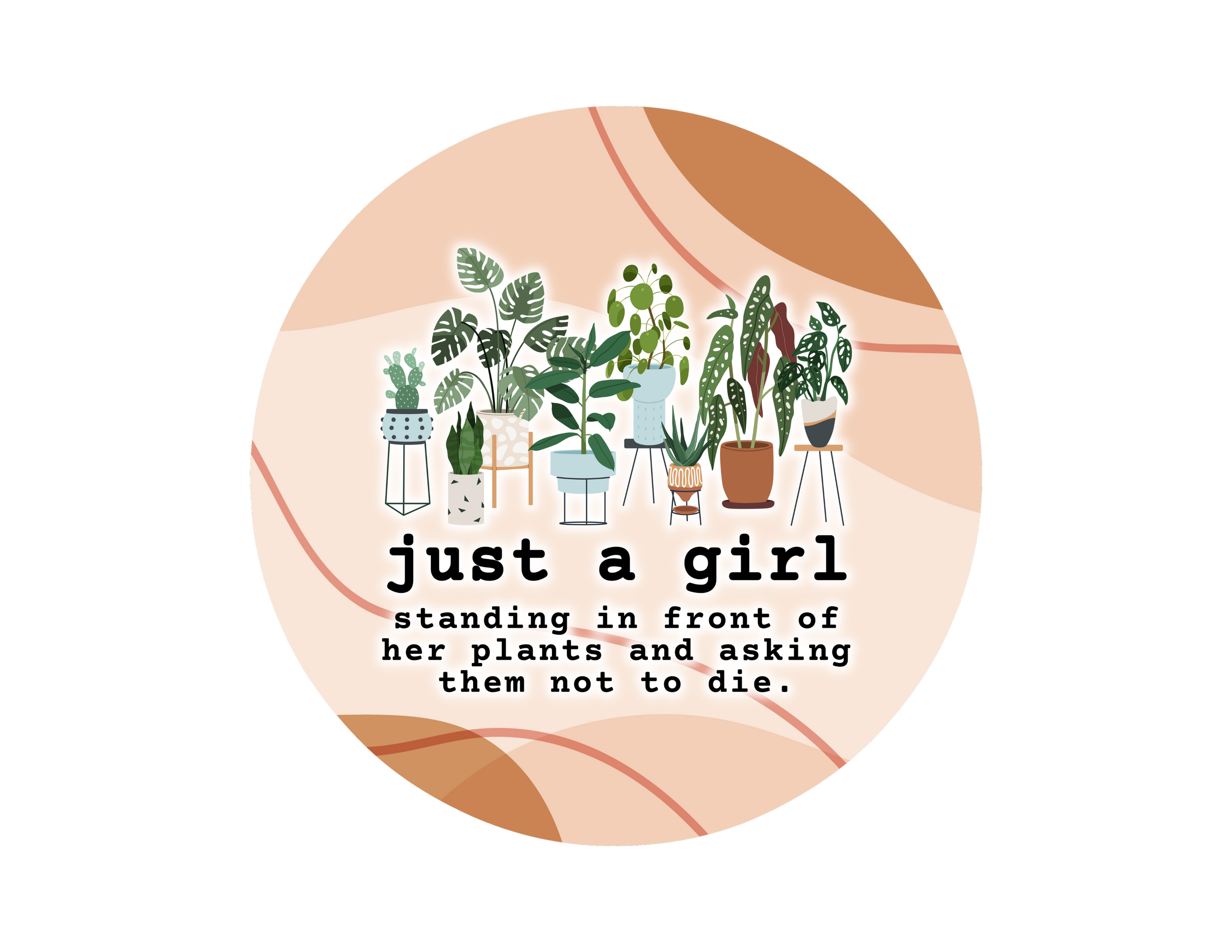 Just a Girl Keychain