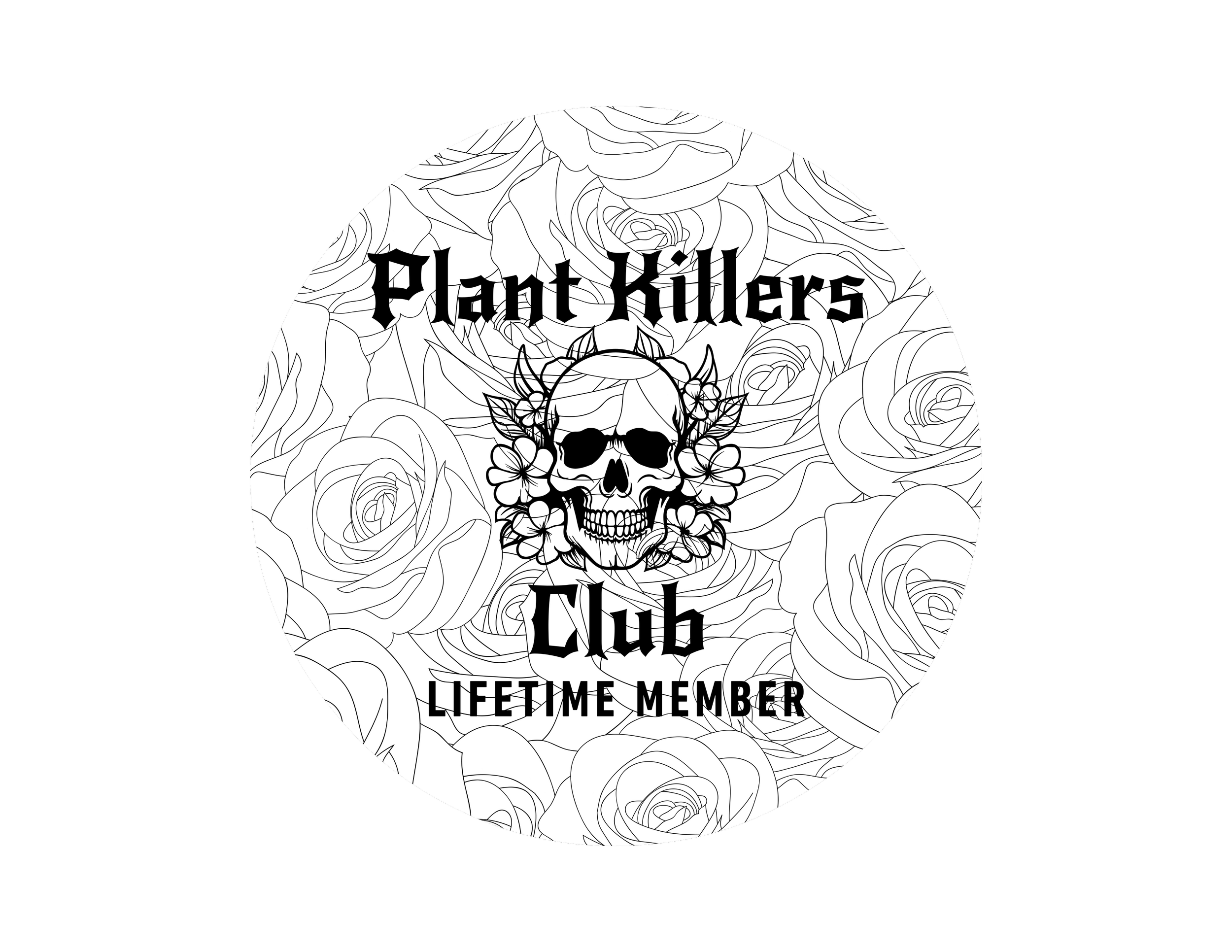 Plant Killers Club Keychain