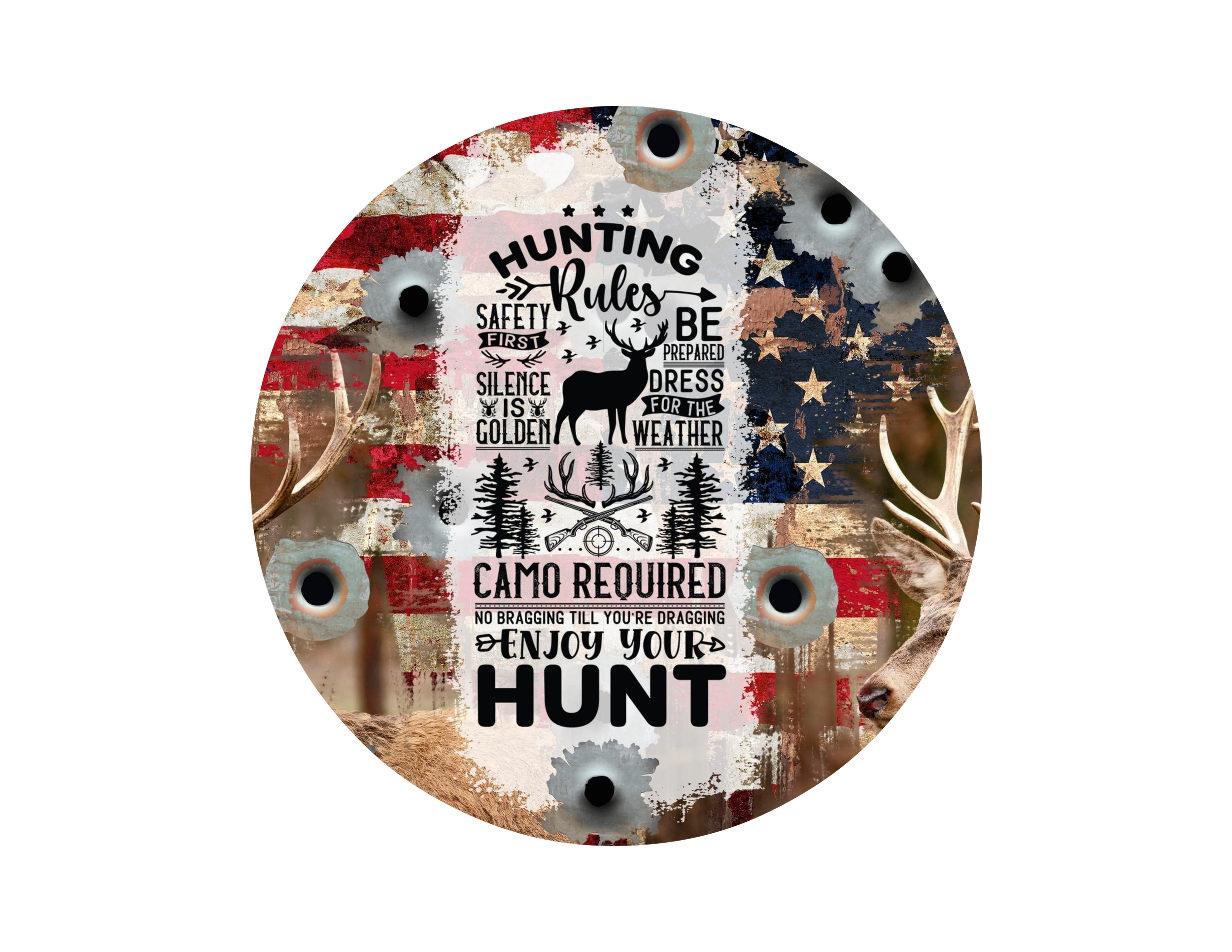 Hunting Rules Keychain