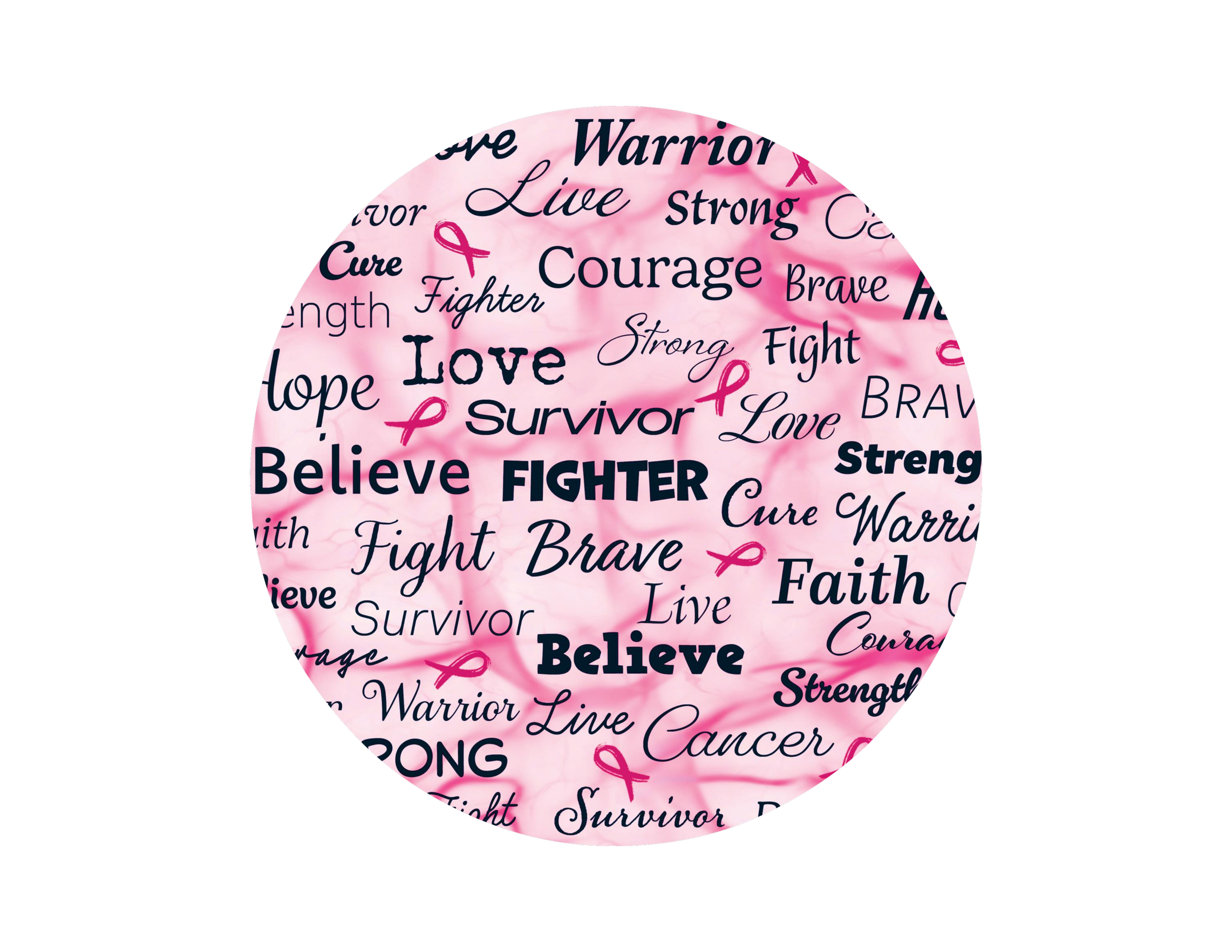 Love, Survivor, Fighter Keychain
