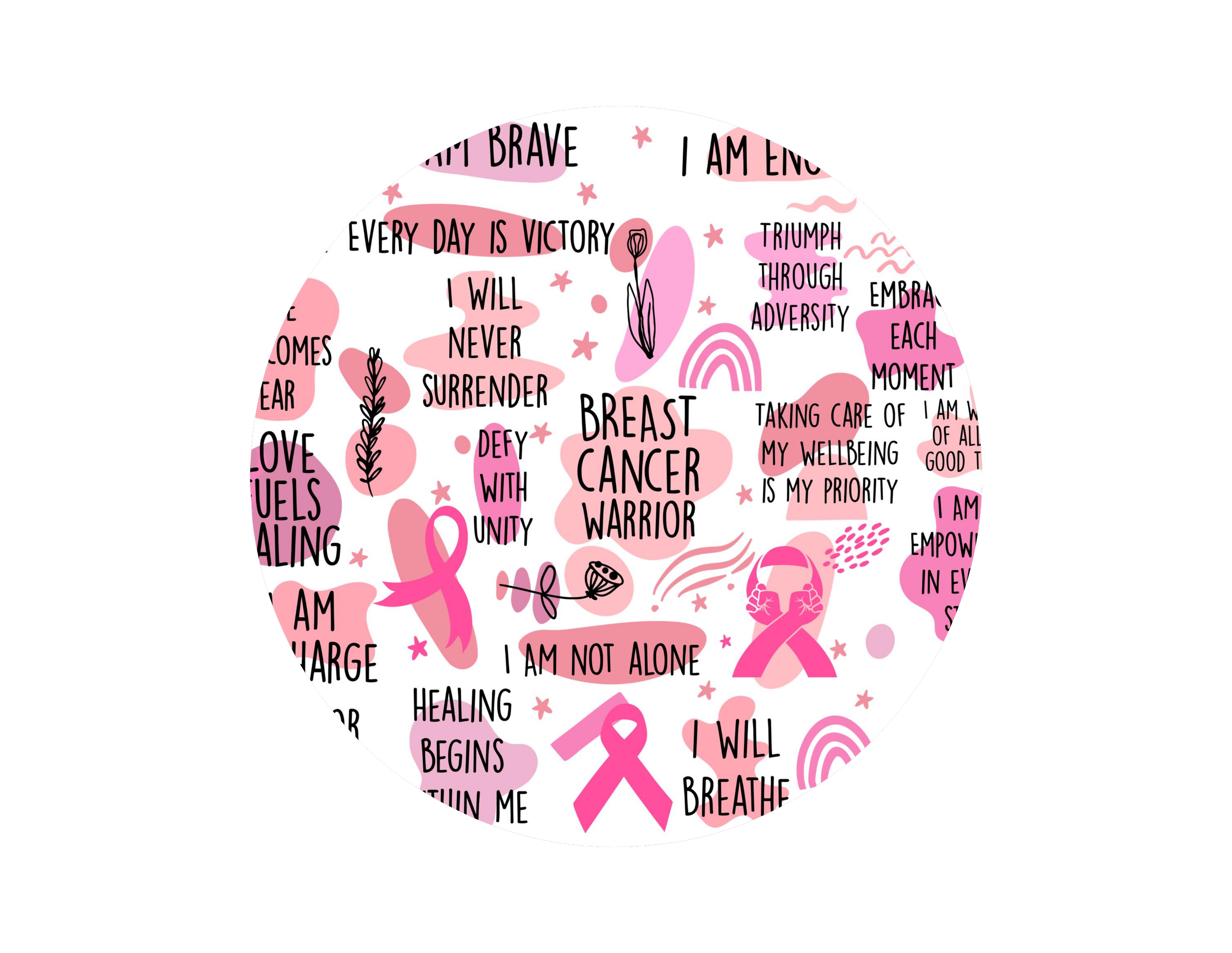 Breast Cancer Fighter Keychain