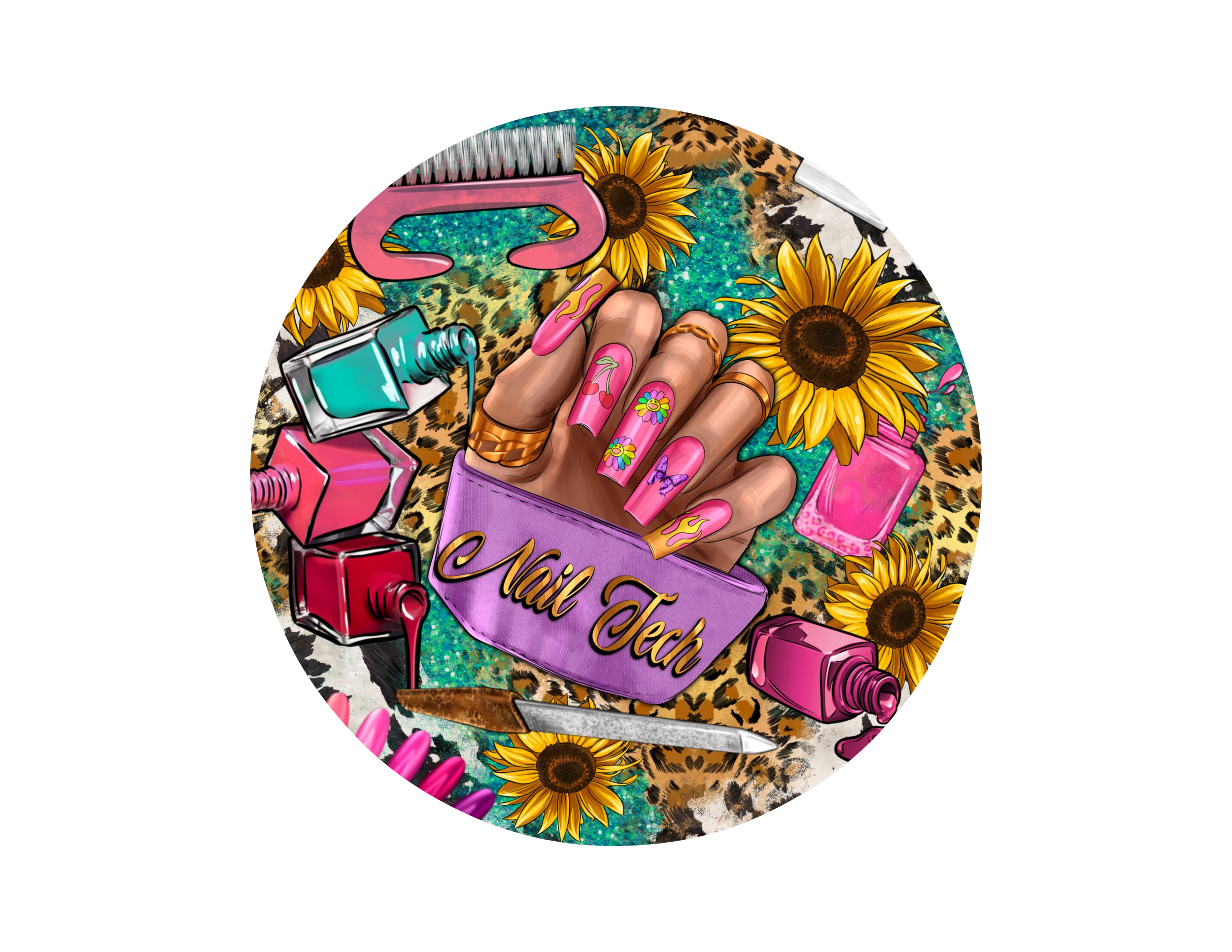 Nail Tech Keychain