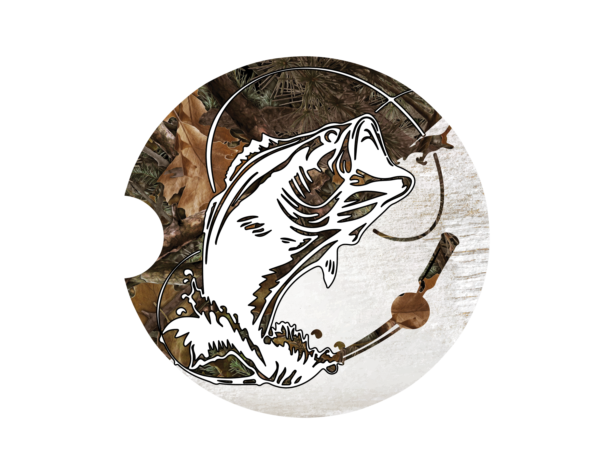 Fish On! Car Coaster Set