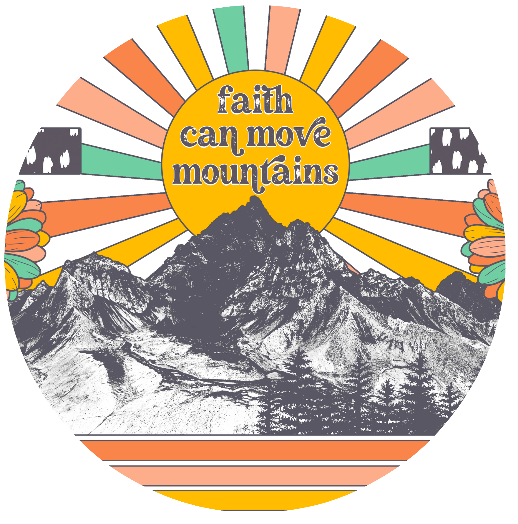 Faith Can Move Mountains Keychain