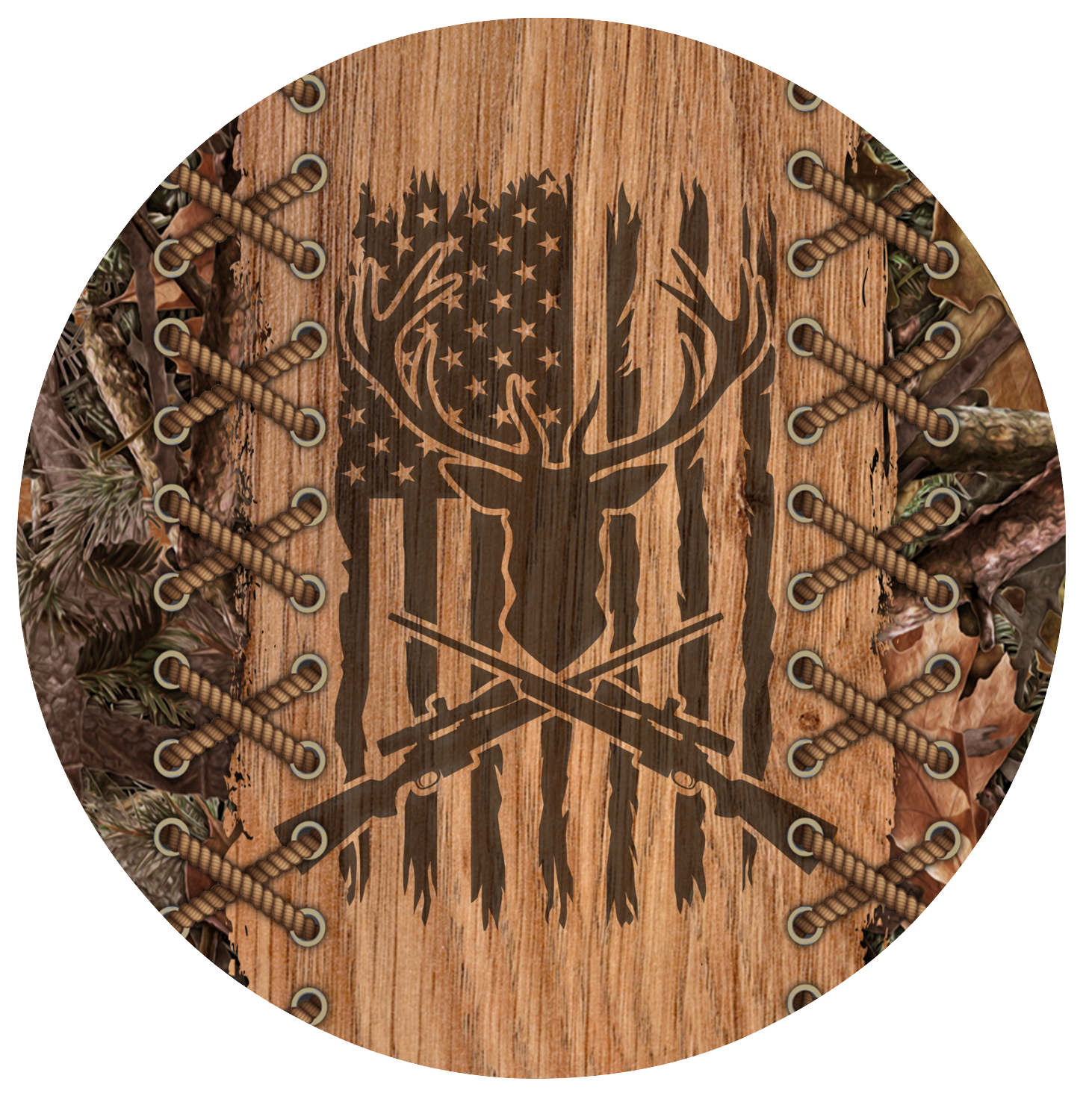 Rustic Hunting Keychain