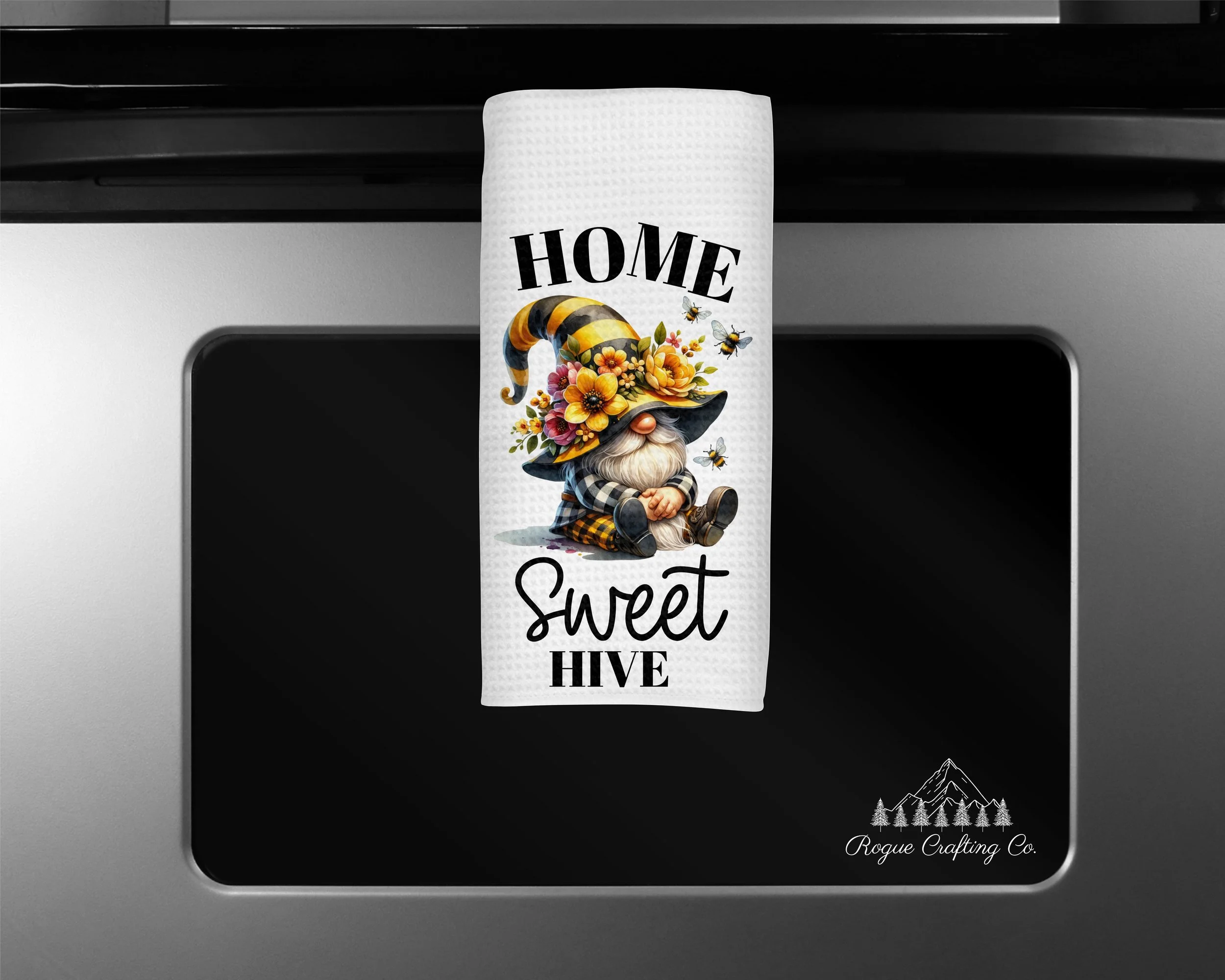 🐝 Home Sweet Hive Waffle-Weave Towel