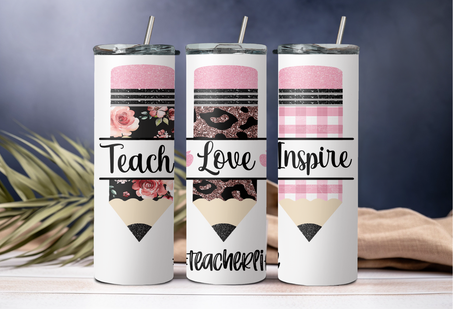 Teach Love Inspire Pencils Tumbler