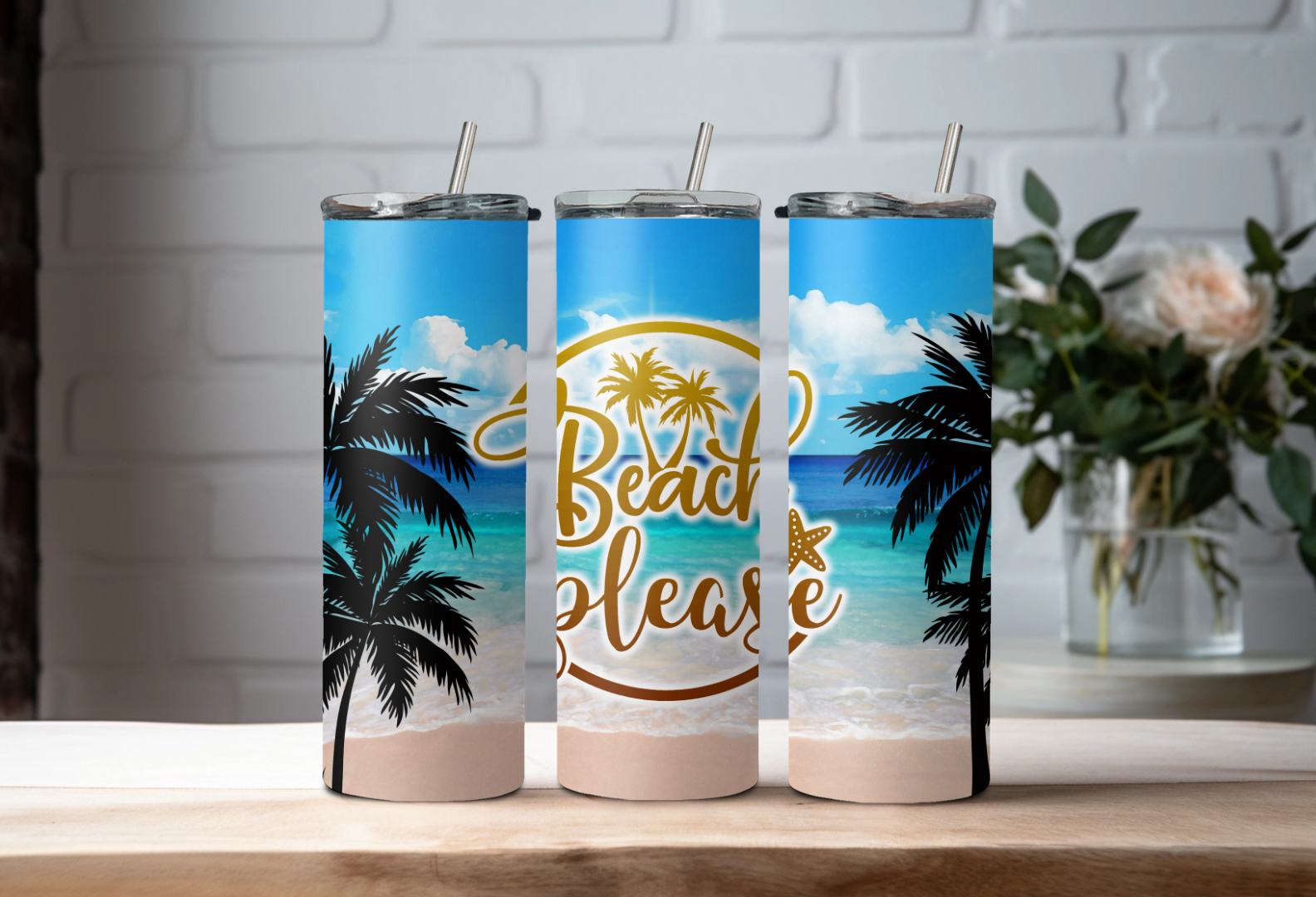 Beach Please Tumbler