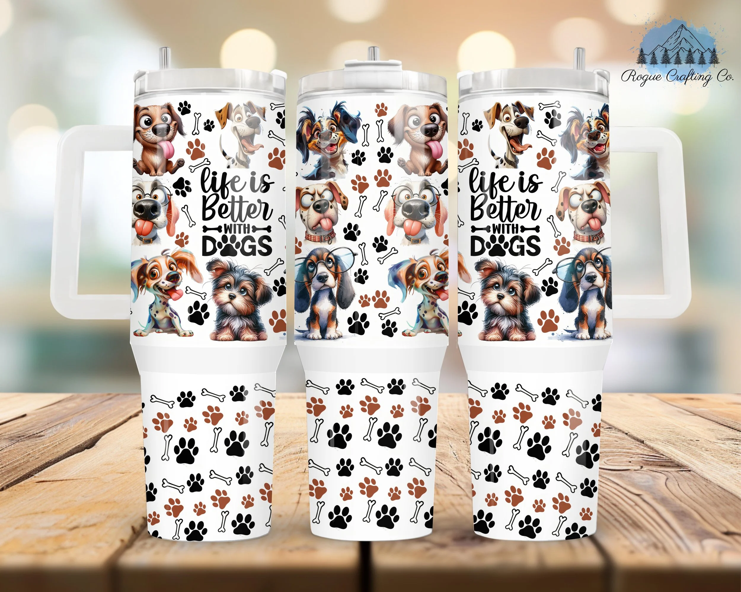 🐾 Life is Better with Dogs Tumbler 🐶✨
