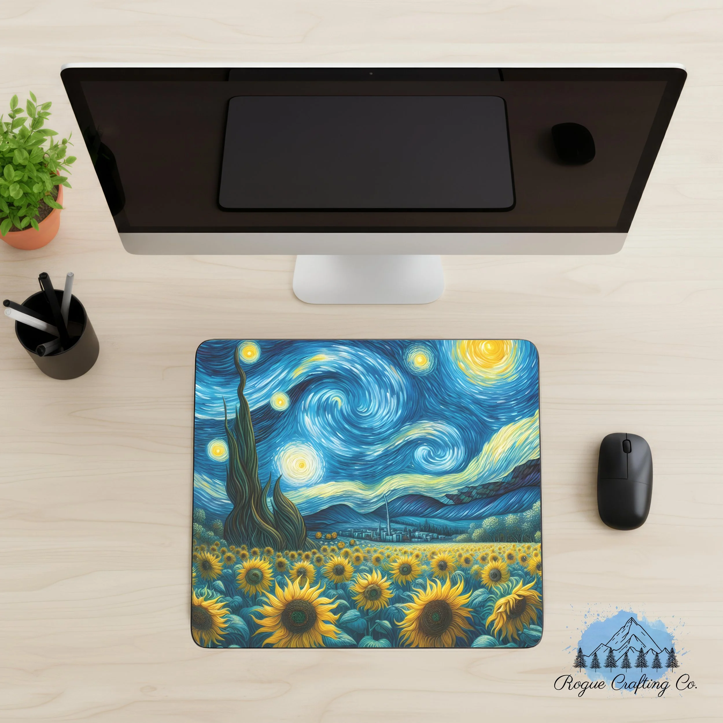 Starry Sunflower Night 🌻✨
