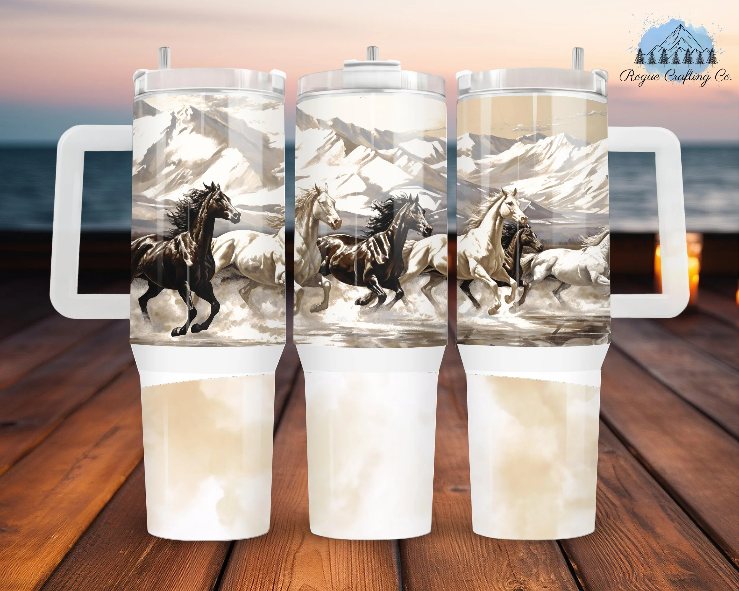 🐎 Wild and Free Tumbler 🏔️✨