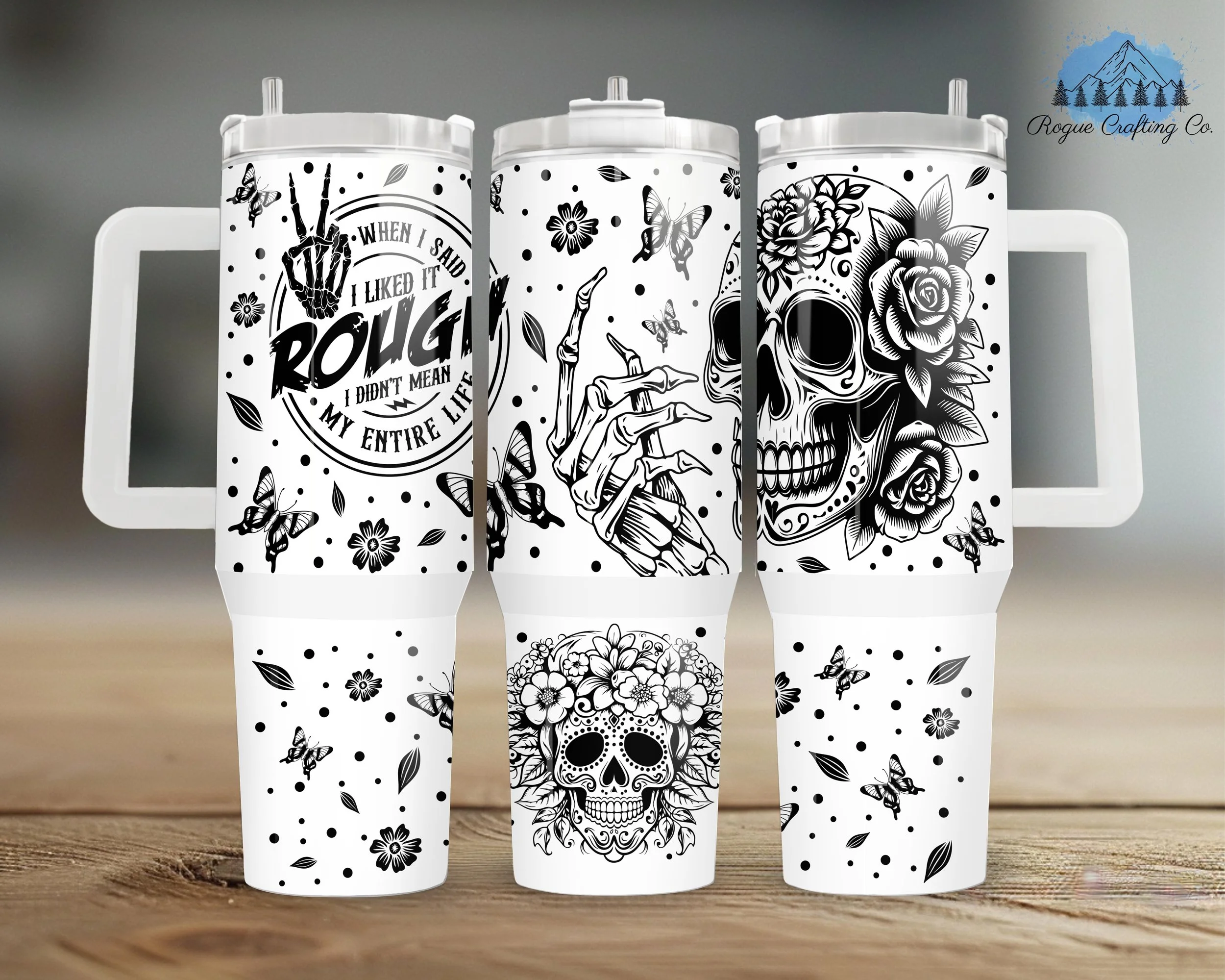 ⚡ When I Said I Liked It Rough Tumbler 💀✨