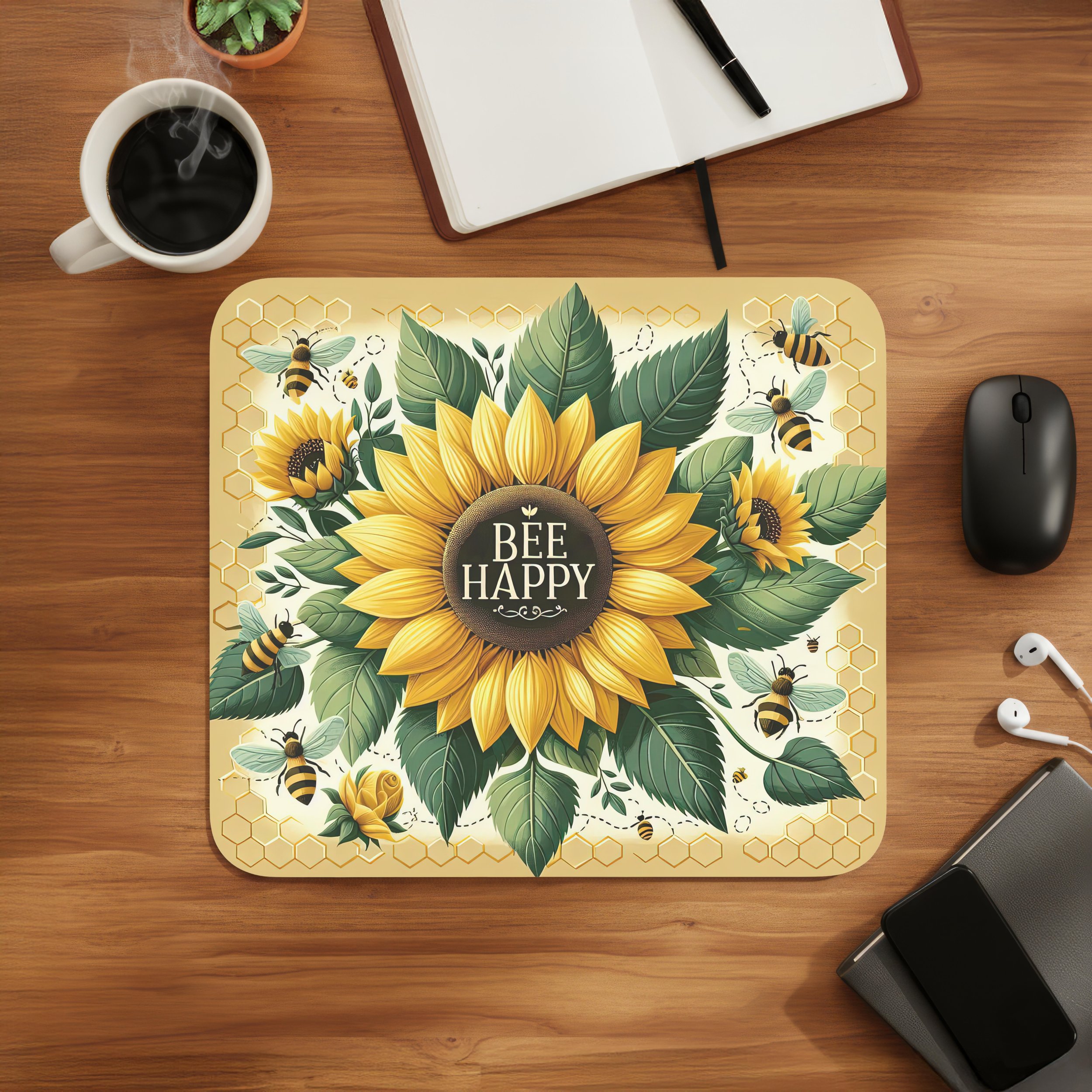 Bee Happy Sunflower 🌻🐝