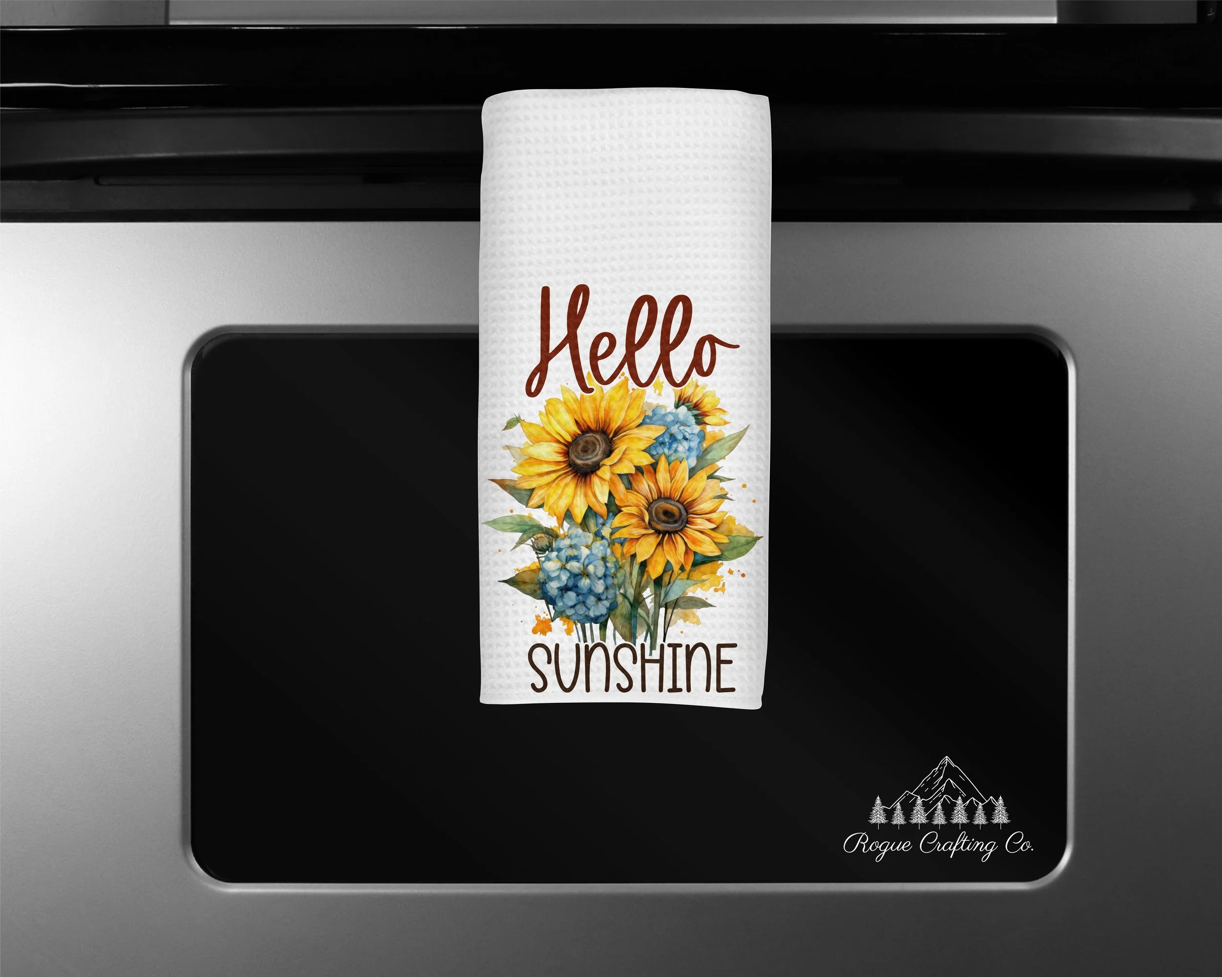 🌻 Hello Sunshine Waffle-Weave Towel