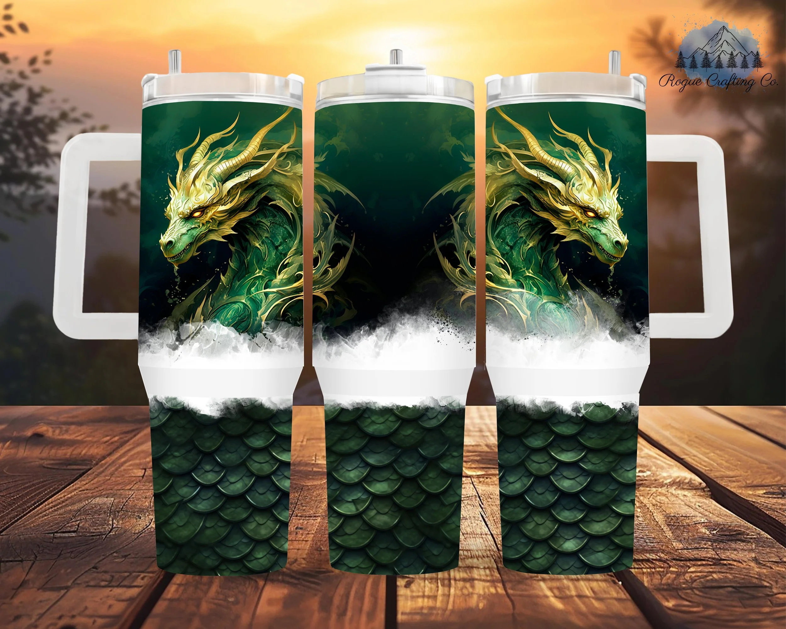 🐉 Emerald Fury Tumbler⚡✨