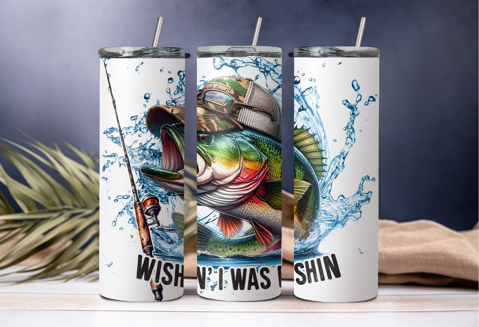 Wishin' I Was Fishin' Tumbler