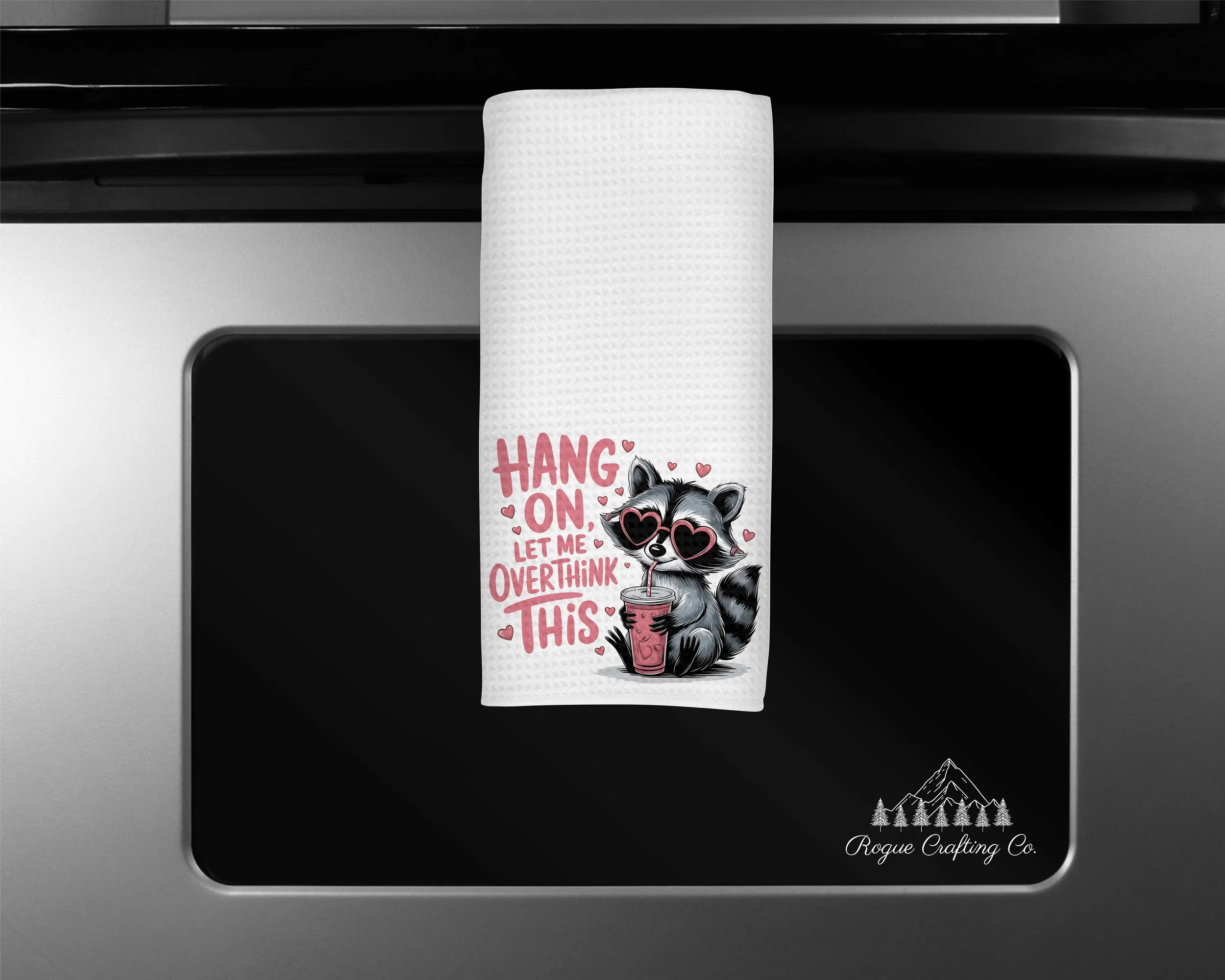 🦝 Hang On, Let Me Overthink This Waffle-Weave Towel