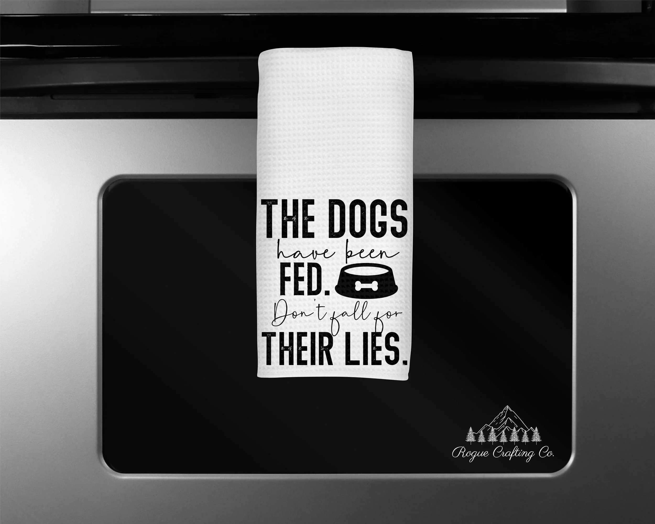 🐾 Canine Propaganda Waffle-Weave Towel