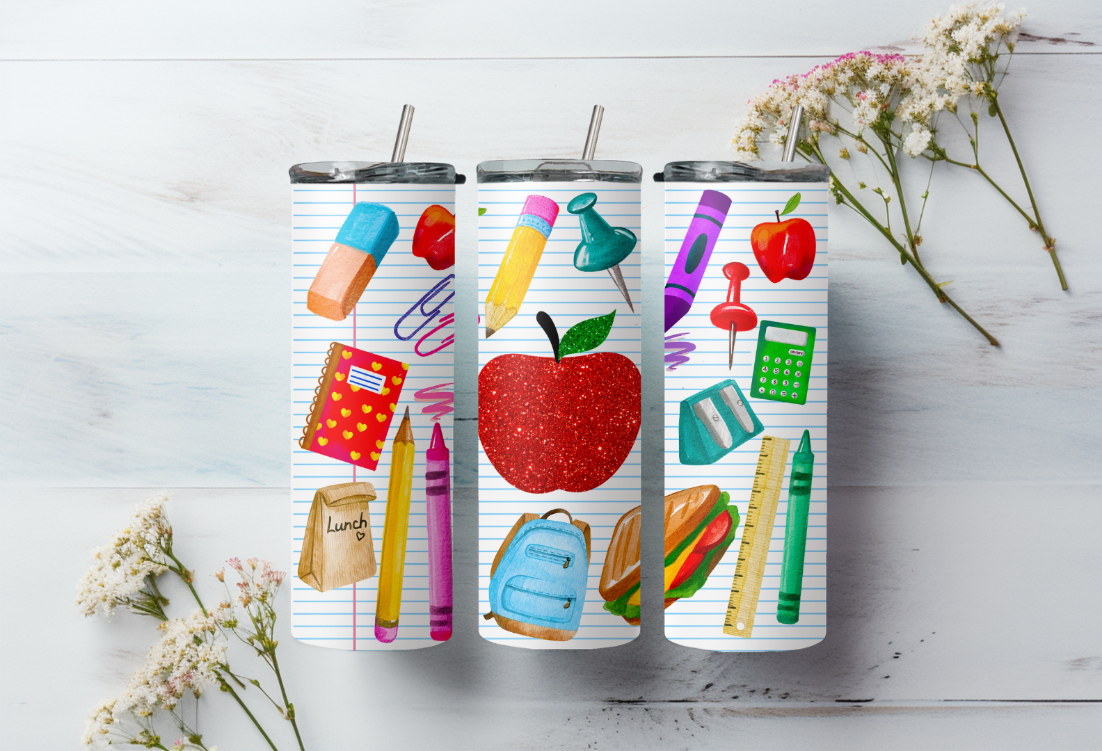 School Supplies Tumbler
