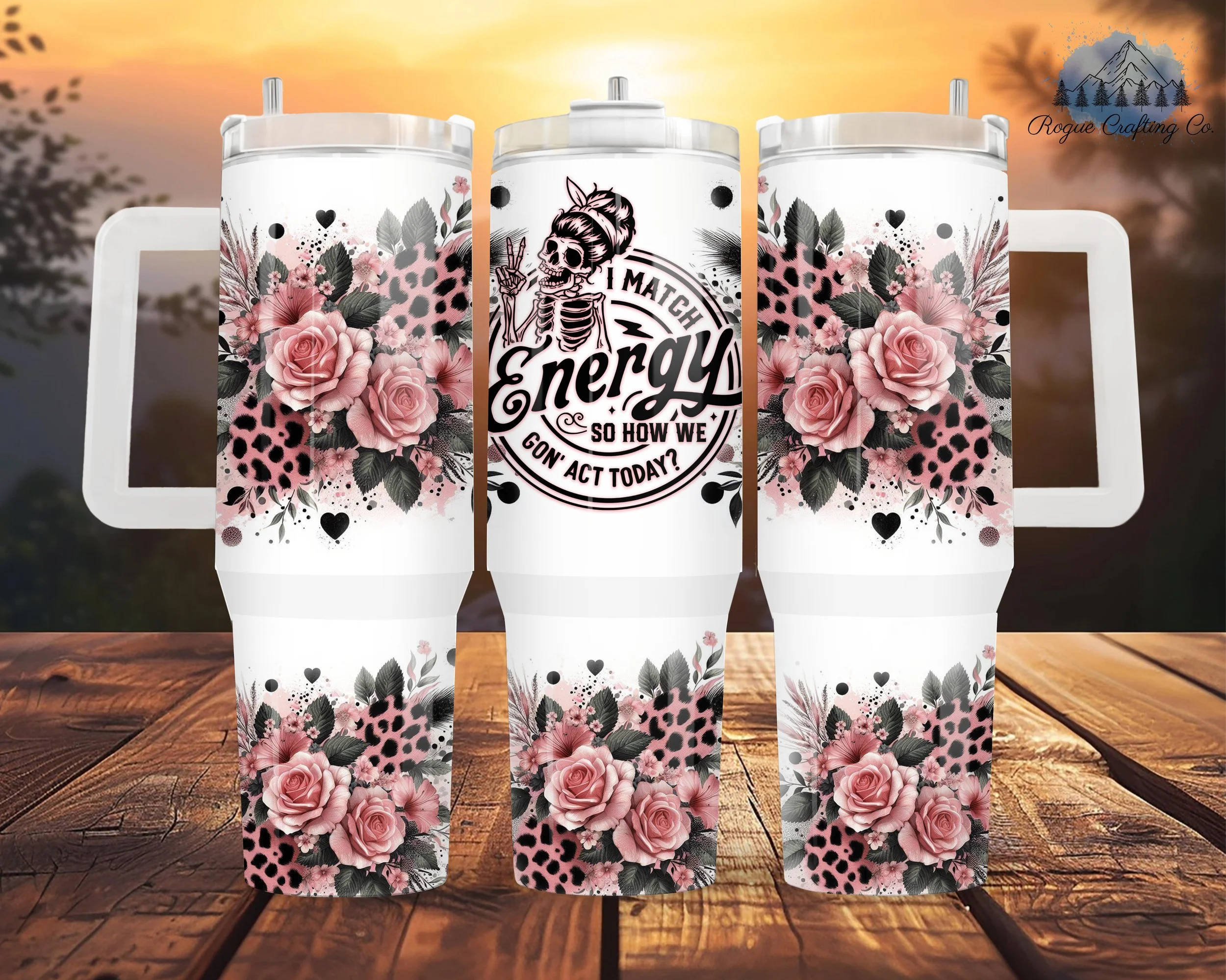 💀 I Match Energy Tumbler 💗✨