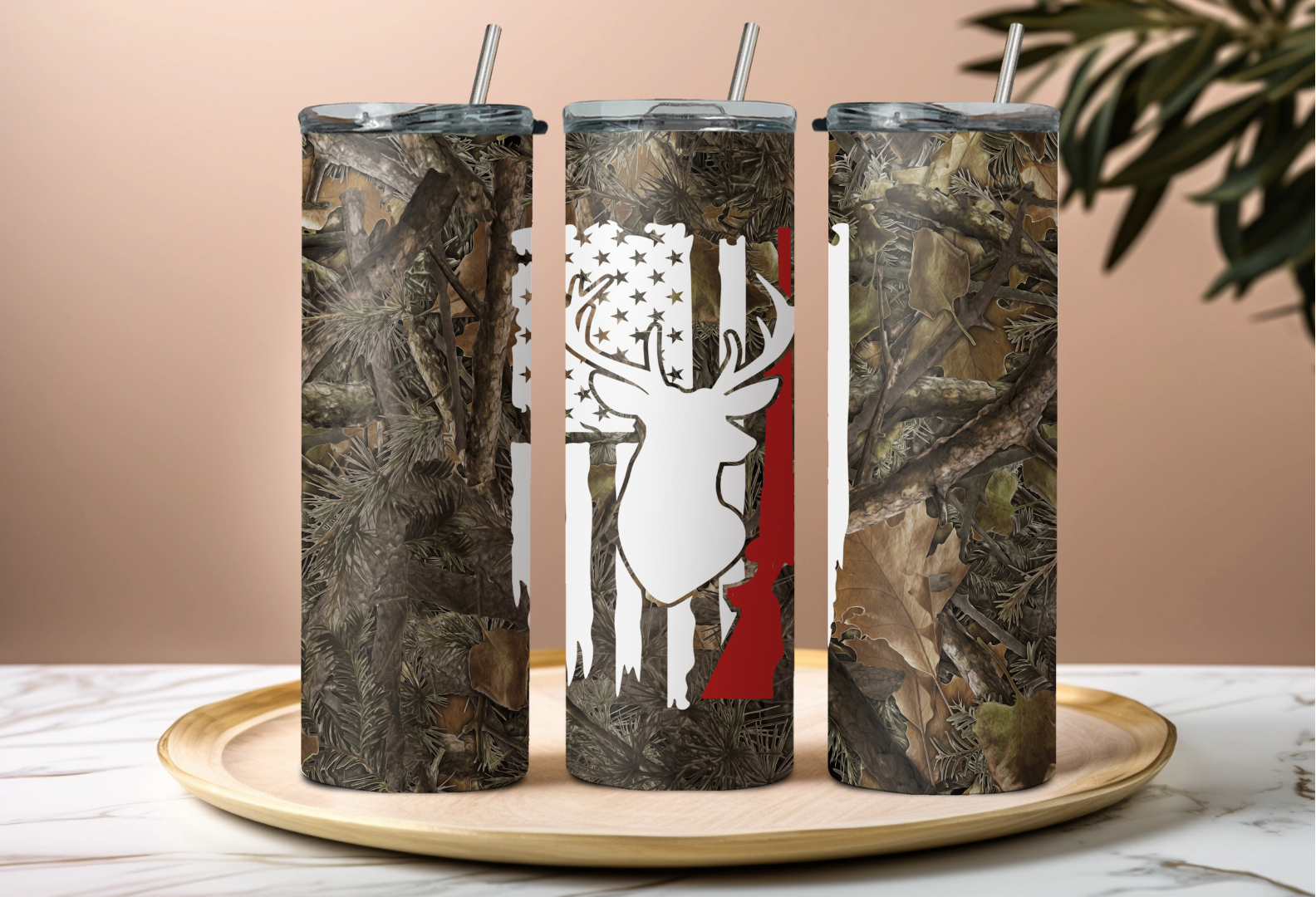 White Flag Buck Tumbler