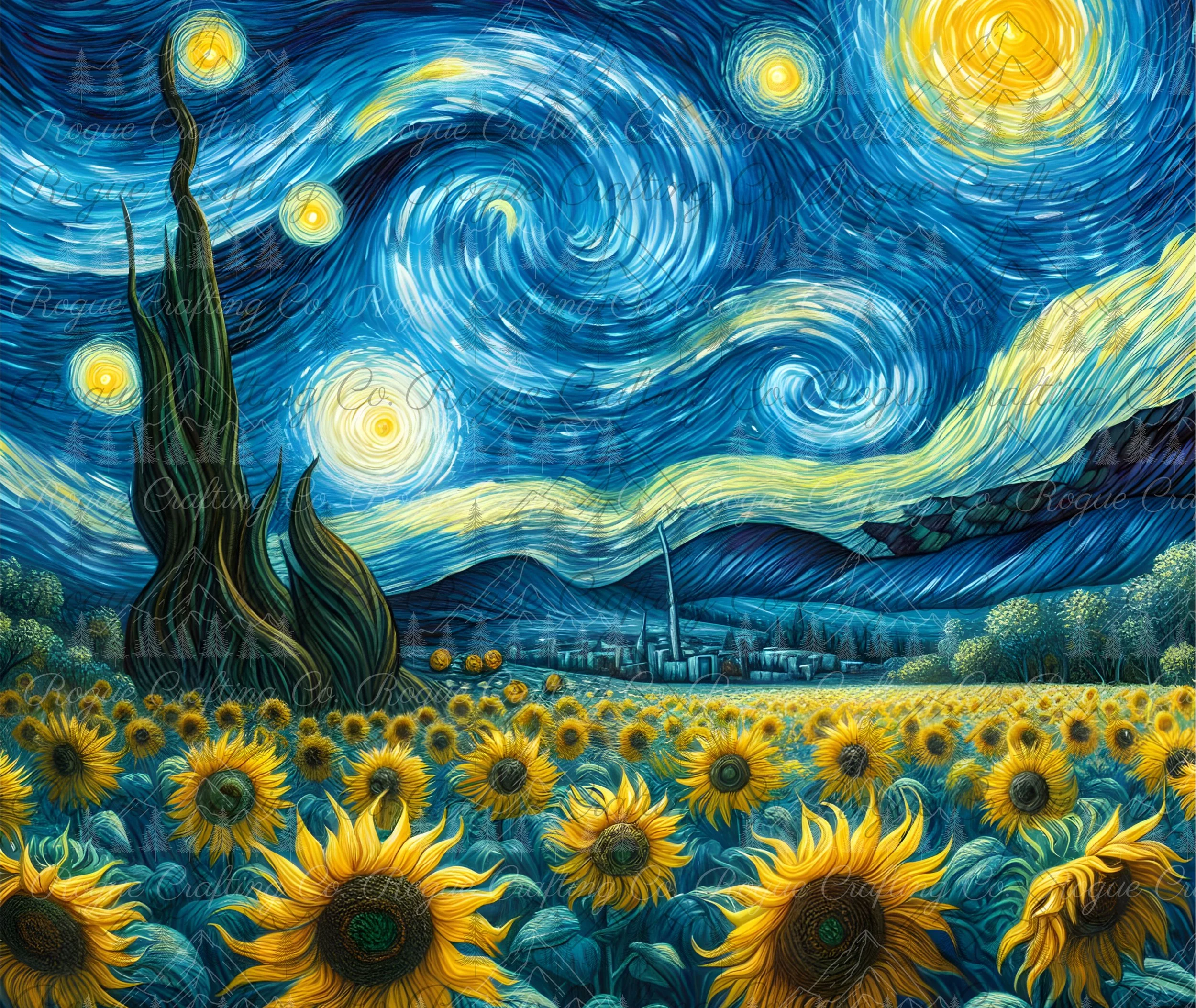 Starry Sunflower Night.jpg