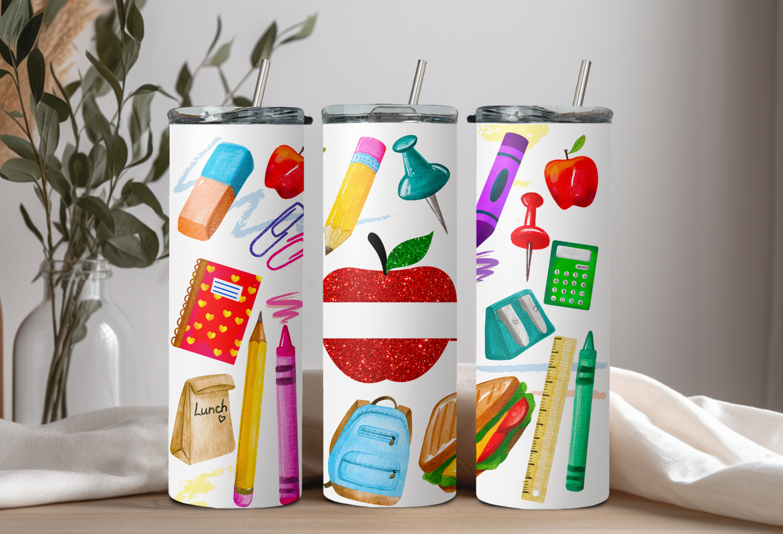 Personalized School Supplies Tumbler