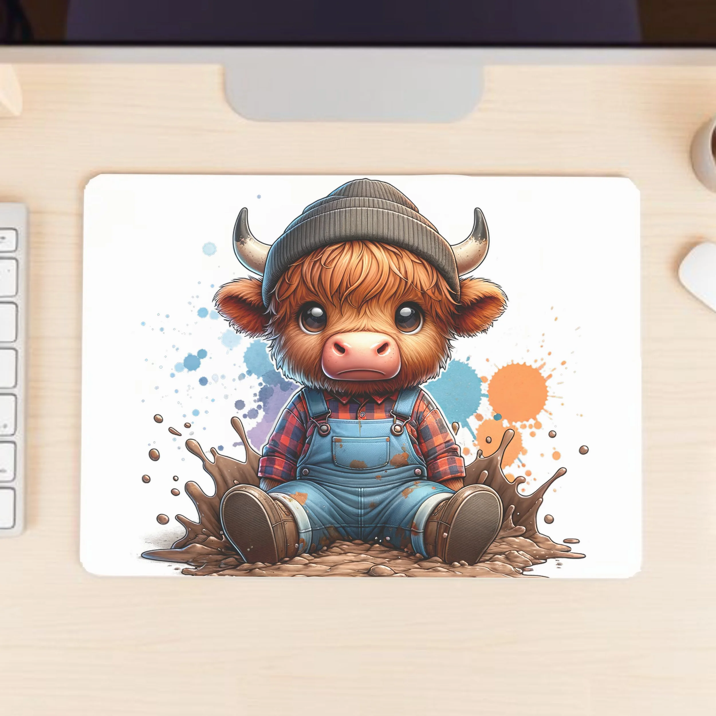 Muddy Highland Cow 🐮🚜