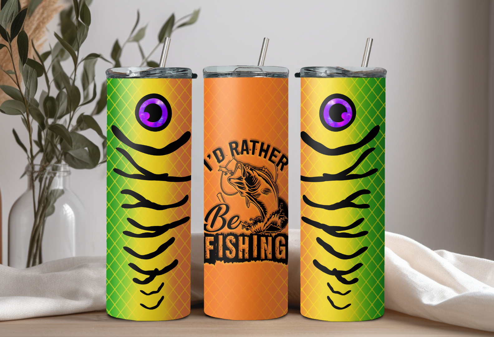 I'd Rather Be Fishing Tumbler